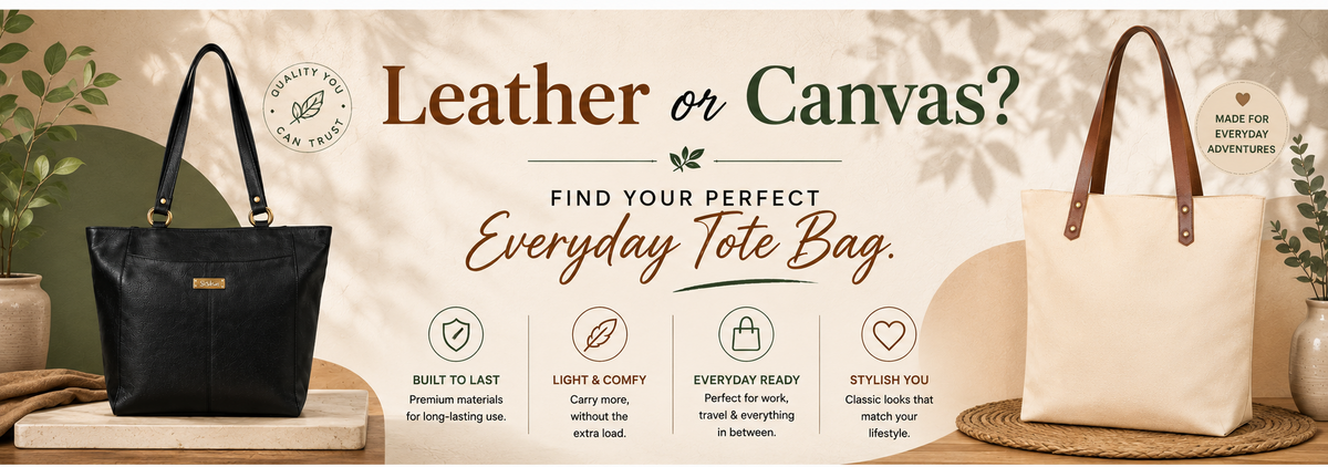 Leather Tote Bag vs Canvas Tote Bag: Which One Should You Choose?