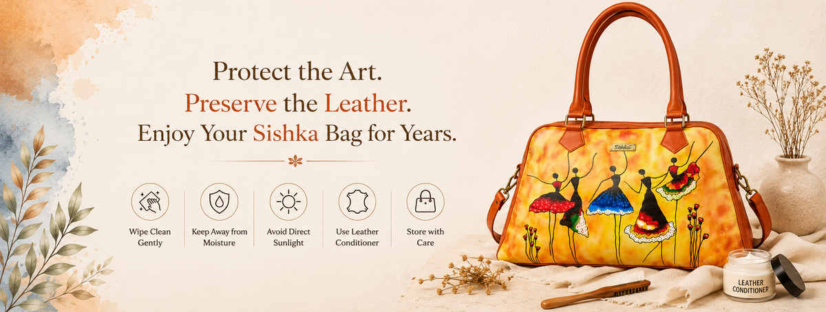 How to Care for a Hand-Painted Leather Handbag?