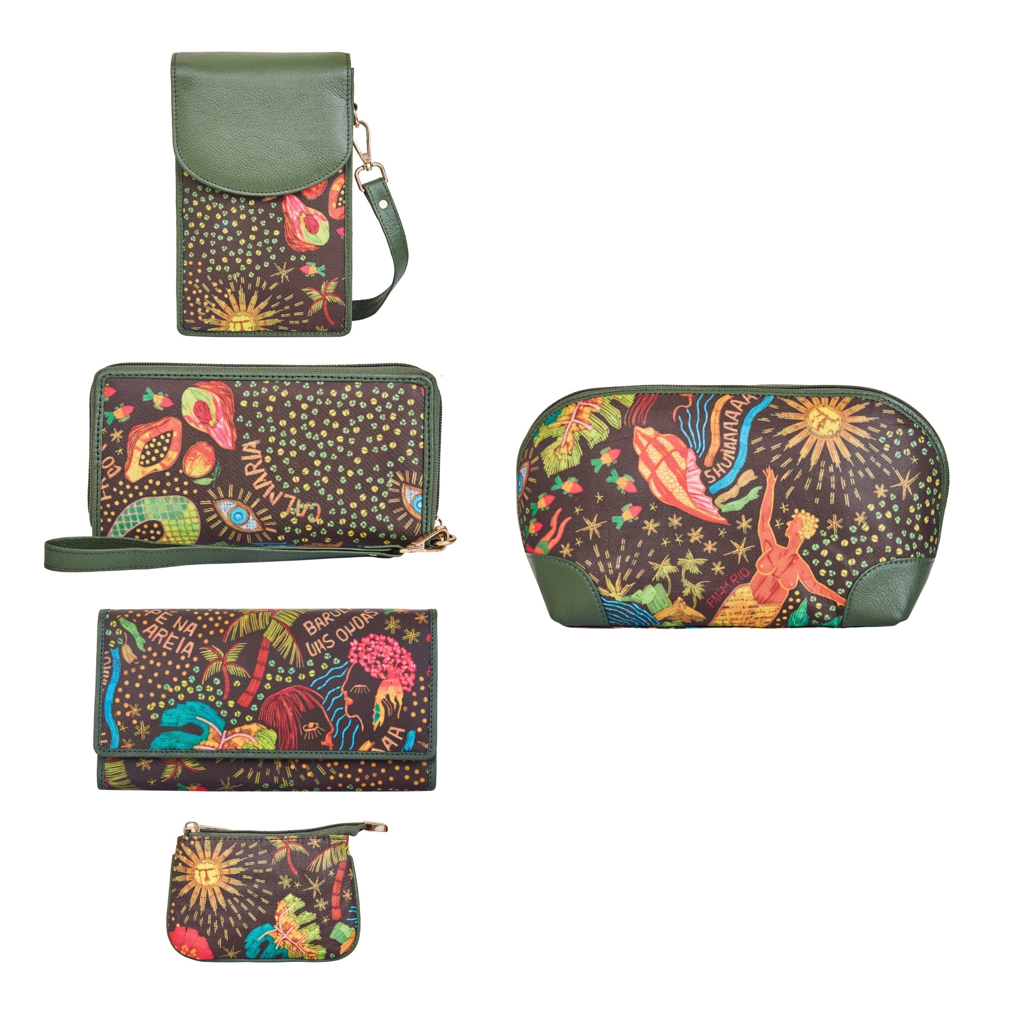 women-s-printed-fabric-combo-set-wallet-wristlet-wallet-phone-crossbody-cosmetic-coin-pouch-daily-use-gifts