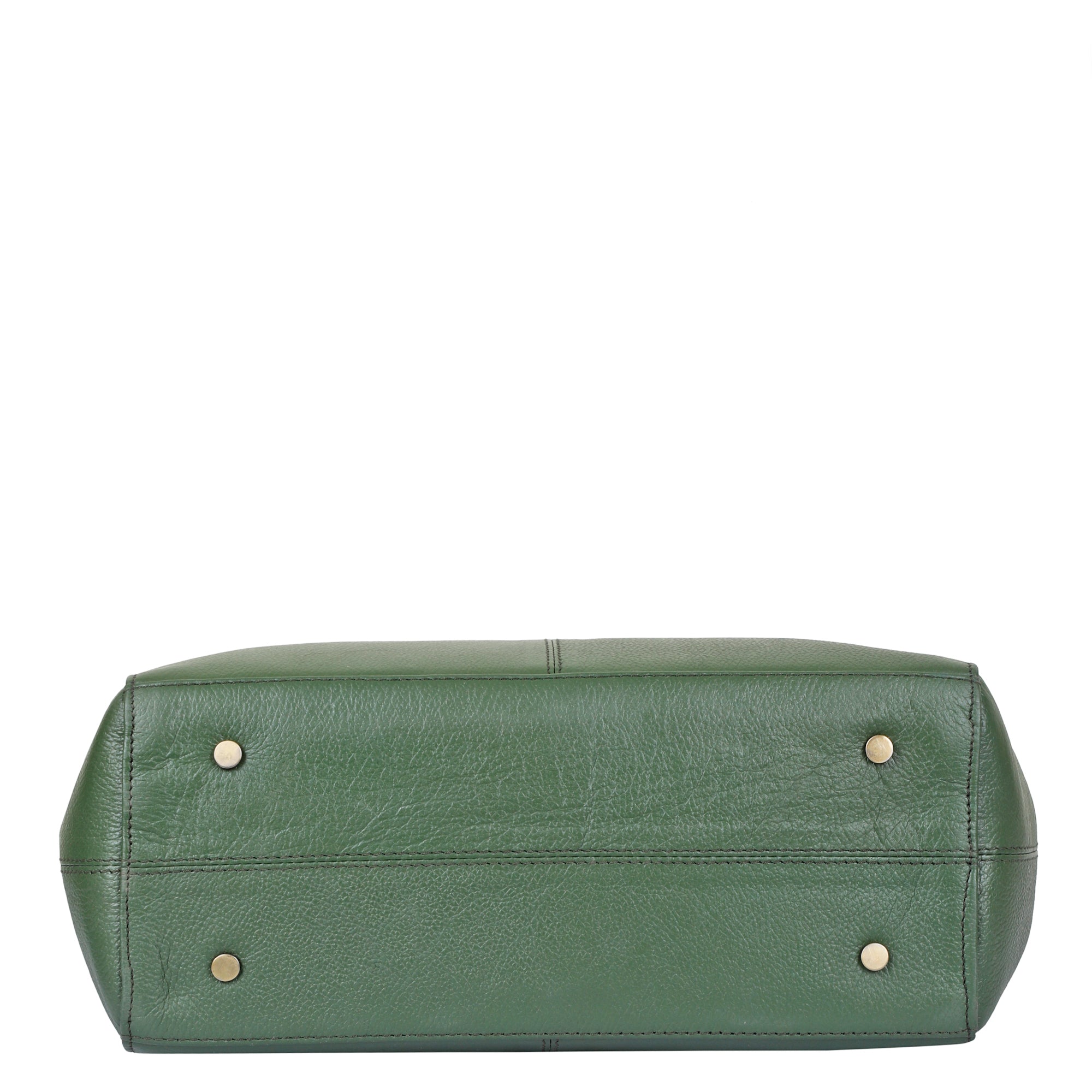 Olive Tote Bag for Women | Sishka Elegant Genuine Leather Satchel, Stylish Top Handle Shoulder Handbag, Spacious Ladies Purse Perfect for Office, Parties, Trips & Daily Use (H 12" x W 15.25" x D 4.75")