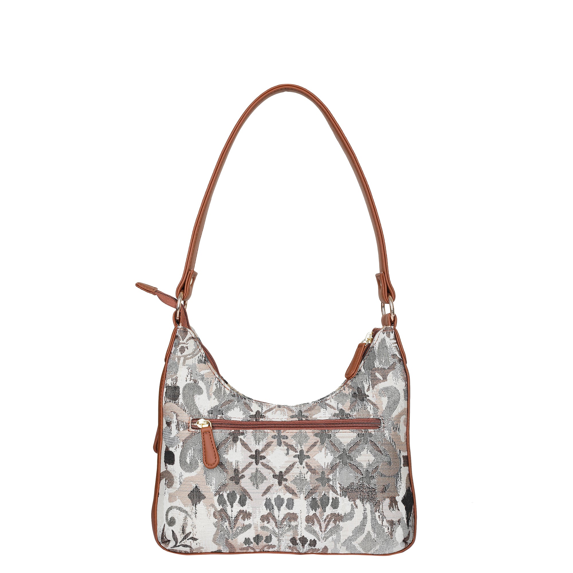Women’s Abstract Tapestry Hobo Shoulder Bag – Versatile Sling Satchel with Vegan Leather Strap & Classic Top Handle