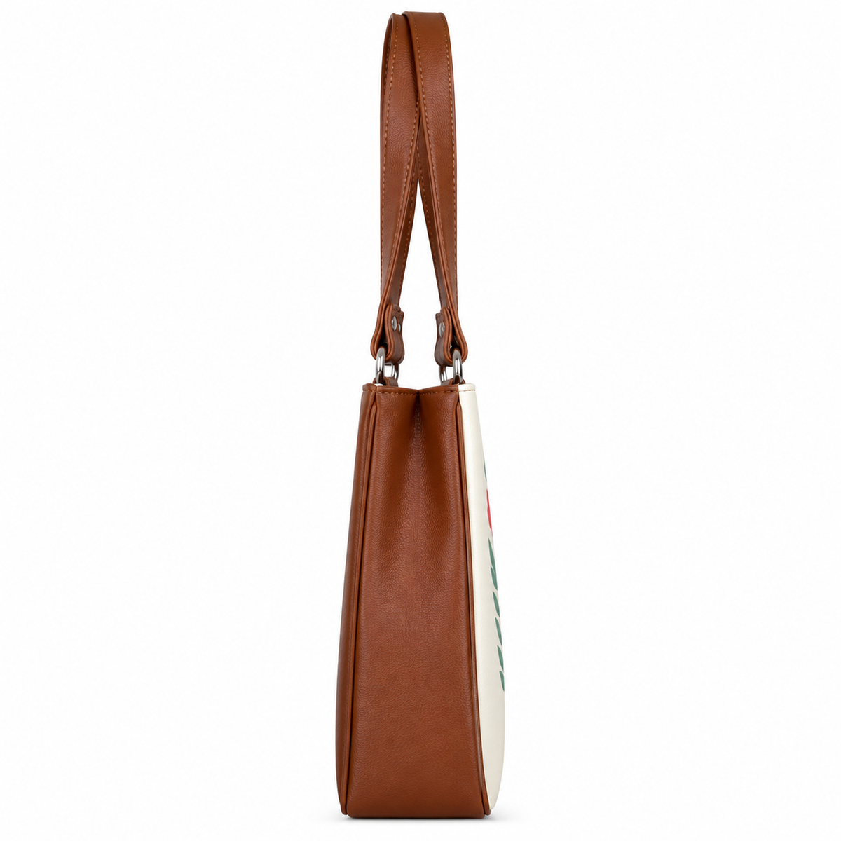 Women’s Printed Vegan Leather Tote Shoulder Bag – Multi-Compartment Handbag for Daily Use, Work & Travel