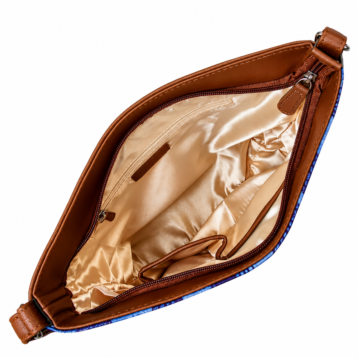 Printed Vegan Leather Crossbody Bag – Adjustable Sling & Over the Shoulder Bag for Women – Stylish Handbag & Travel Purse
