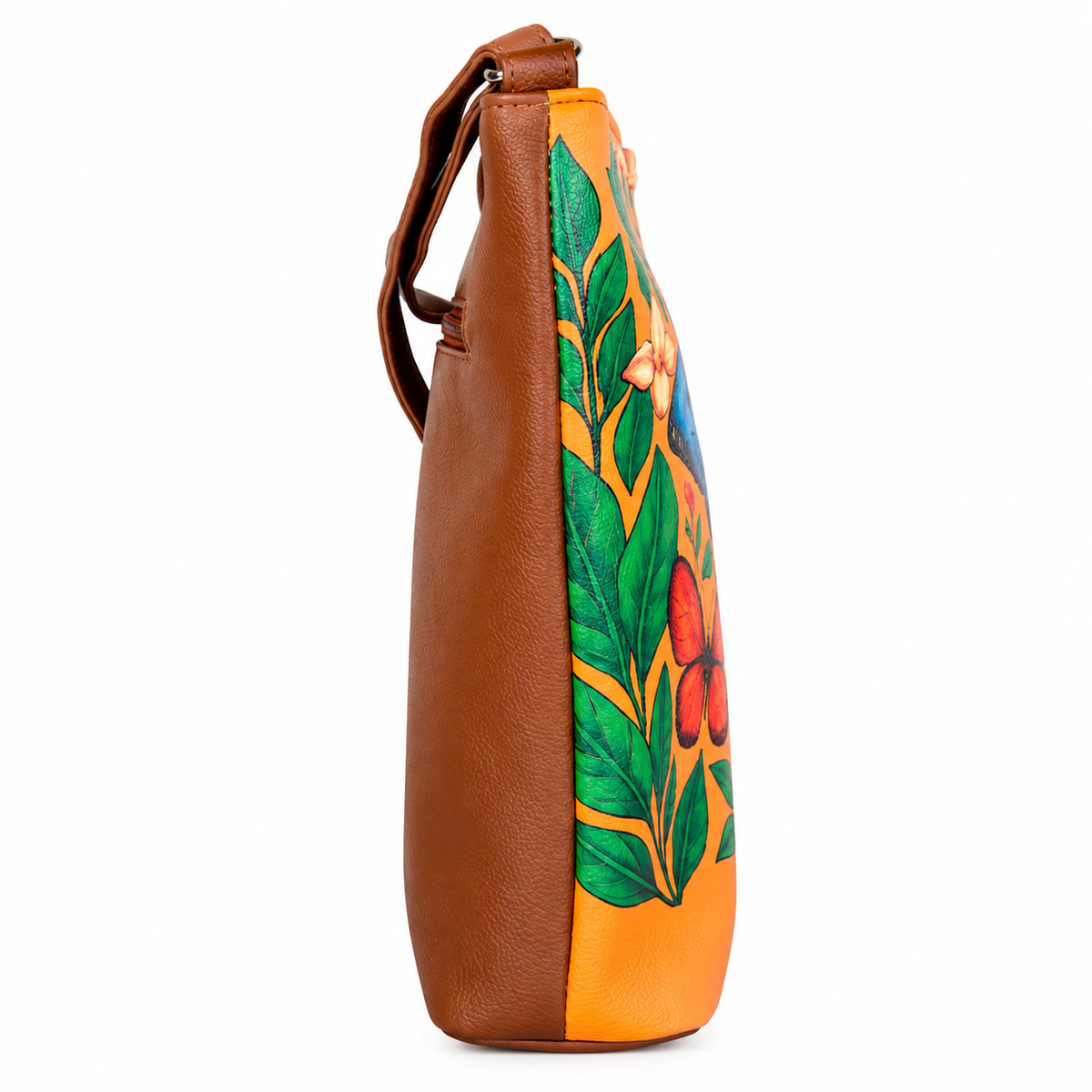 Printed Vegan Leather Crossbody Bag – Adjustable Sling & Over the Shoulder Bag for Women – Stylish Handbag & Travel Purse