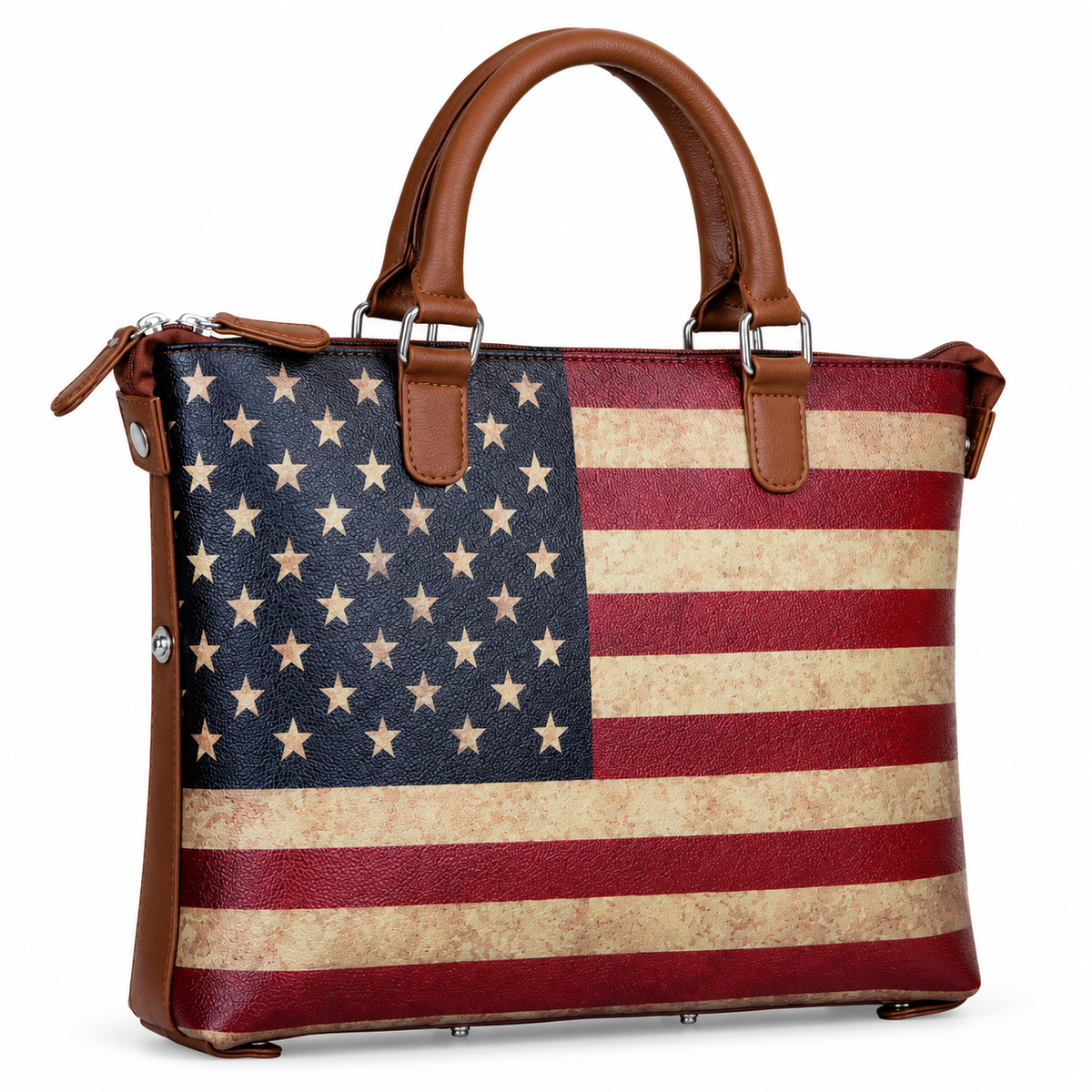 Women’s Vegan Leather 3-in-1 Printed Convertible Shoulder Bag – Stylish Top Handle Crossbody & Handbag Purse – Everyday Use