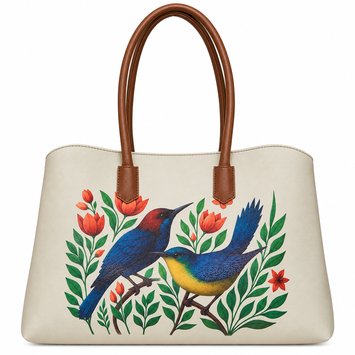 Vegan Leather Printed Carryall Tote for Women – Stylish Shoulder, Top Handle & Handbag for Ladies – Office, Work, Travel & Daily Use