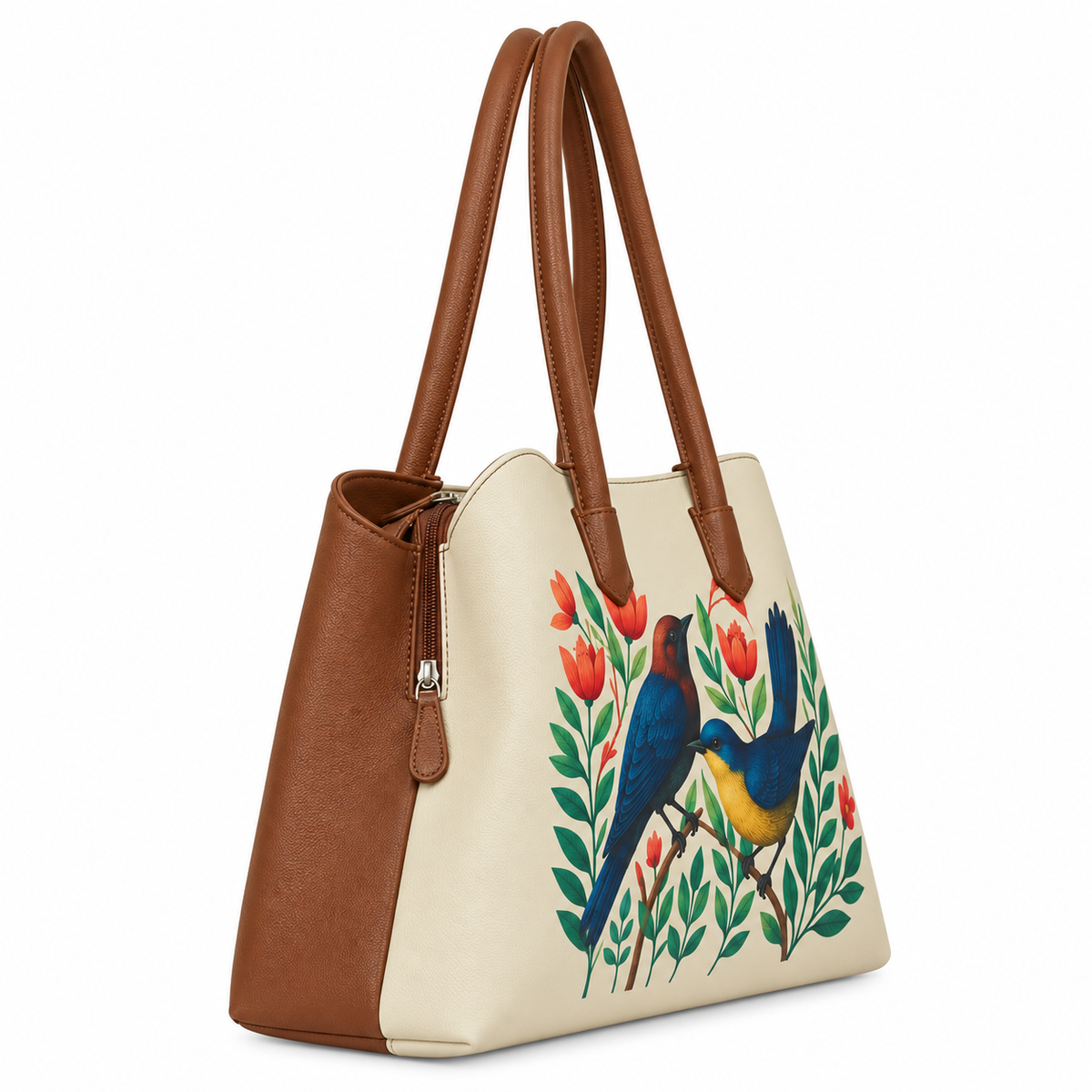 Vegan Leather Printed Carryall Tote for Women – Stylish Shoulder, Top Handle & Handbag for Ladies – Office, Work, Travel & Daily Use
