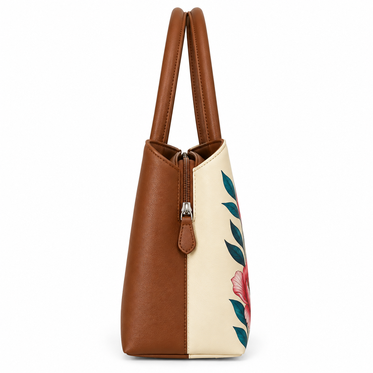 Vegan Leather Printed Carryall Tote for Women – Stylish Shoulder, Top Handle & Handbag for Ladies – Office, Work, Travel & Daily Use