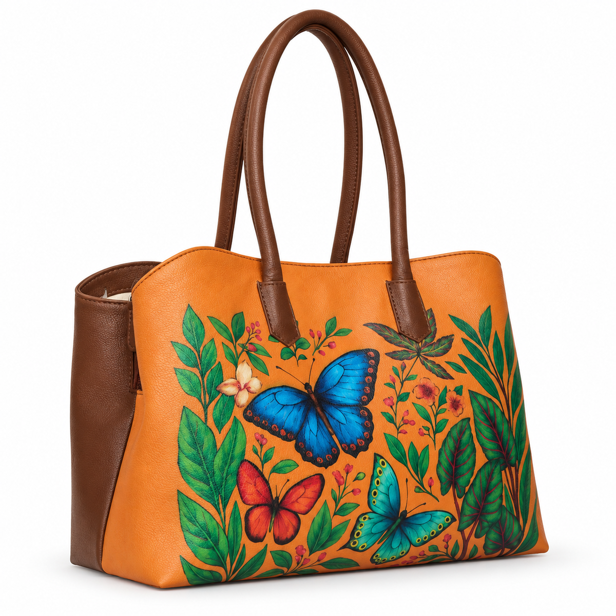 Vegan Leather Printed Carryall Tote for Women – Stylish Shoulder, Top Handle & Handbag for Ladies – Office, Work, Travel & Daily Use