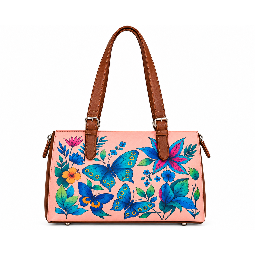 Tote Bag for Ladies'– Women's Printed Vegan Leather Shoulder, Handbag & Top Handle Purse – Travel, Work & Daily Use