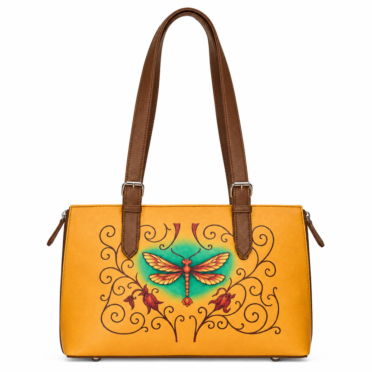 Tote Bag for Ladies'– Women's Printed Vegan Leather Shoulder, Handbag & Top Handle Purse – Travel, Work & Daily Use
