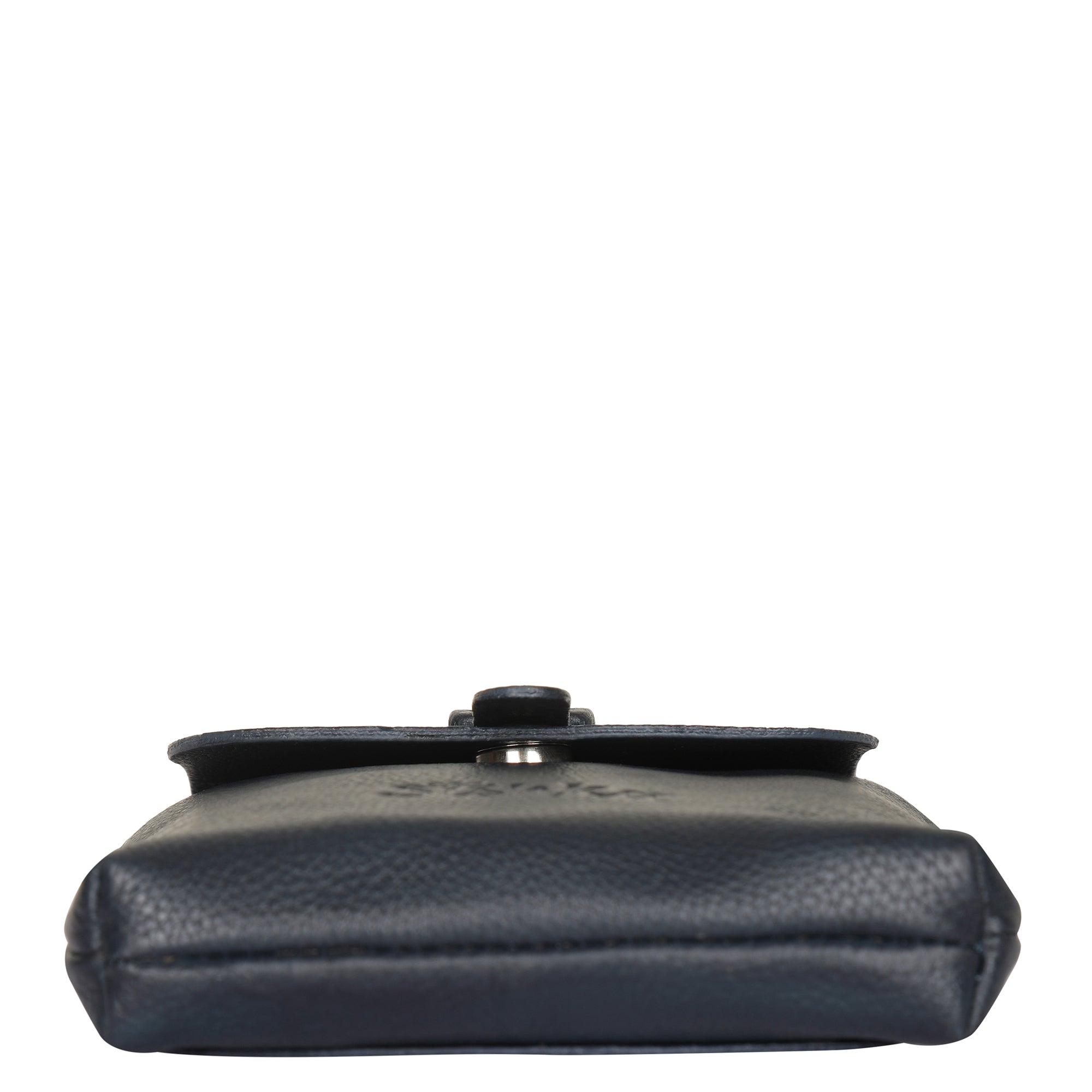 Leather Navy Blue Messenger Bag for Men & Women –Small Crossbody Shoulder Bag, Side Sling Bag for Travel, Work & Daily Use