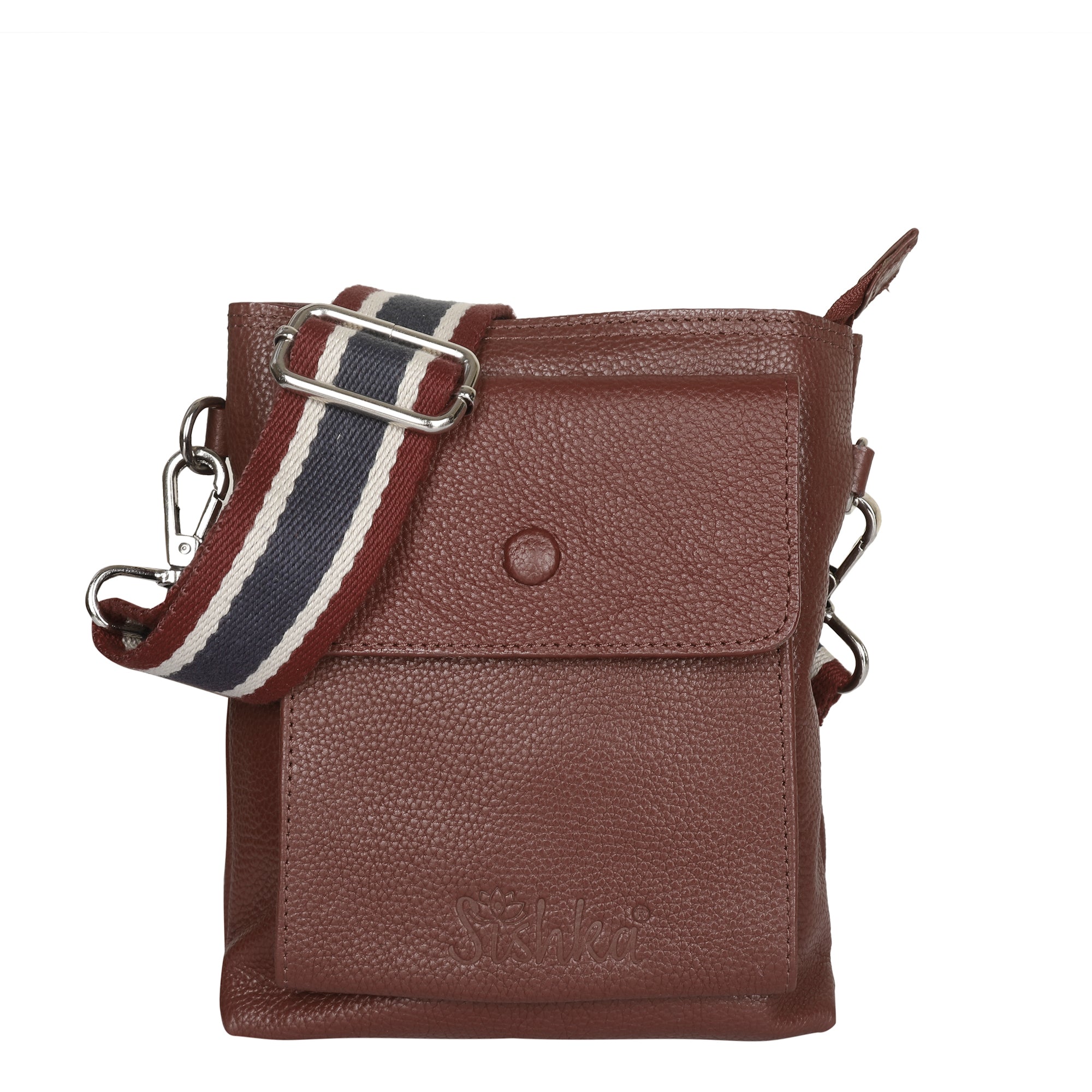 Leather Crossbody Shoulder Bag for Men & Women – Stylish Sling Messenger Bag for Work, Business, Travel & Everyday Use-Light Brown