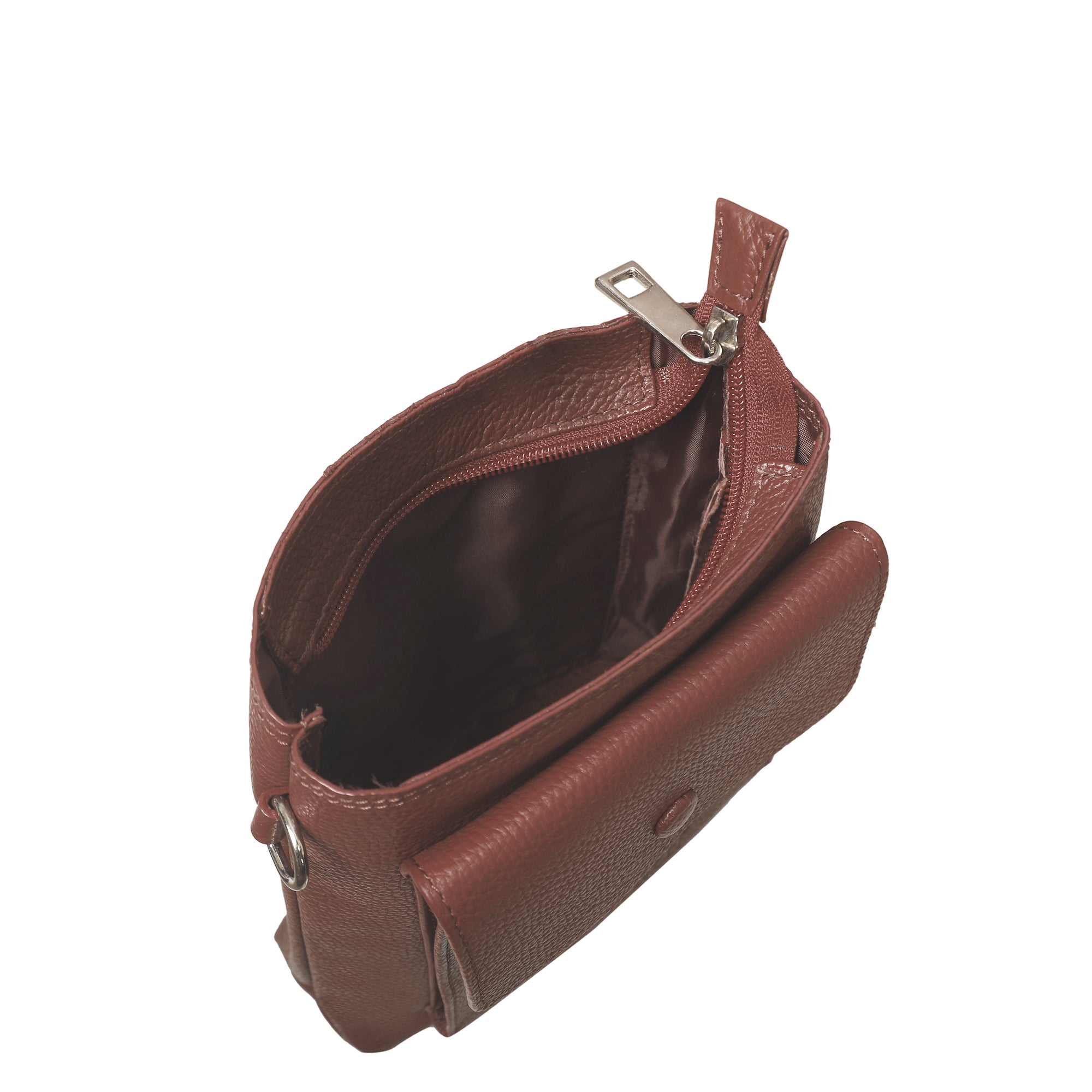 Leather Crossbody Shoulder Bag for Men & Women – Stylish Sling Messenger Bag for Work, Business, Travel & Everyday Use-Light Brown