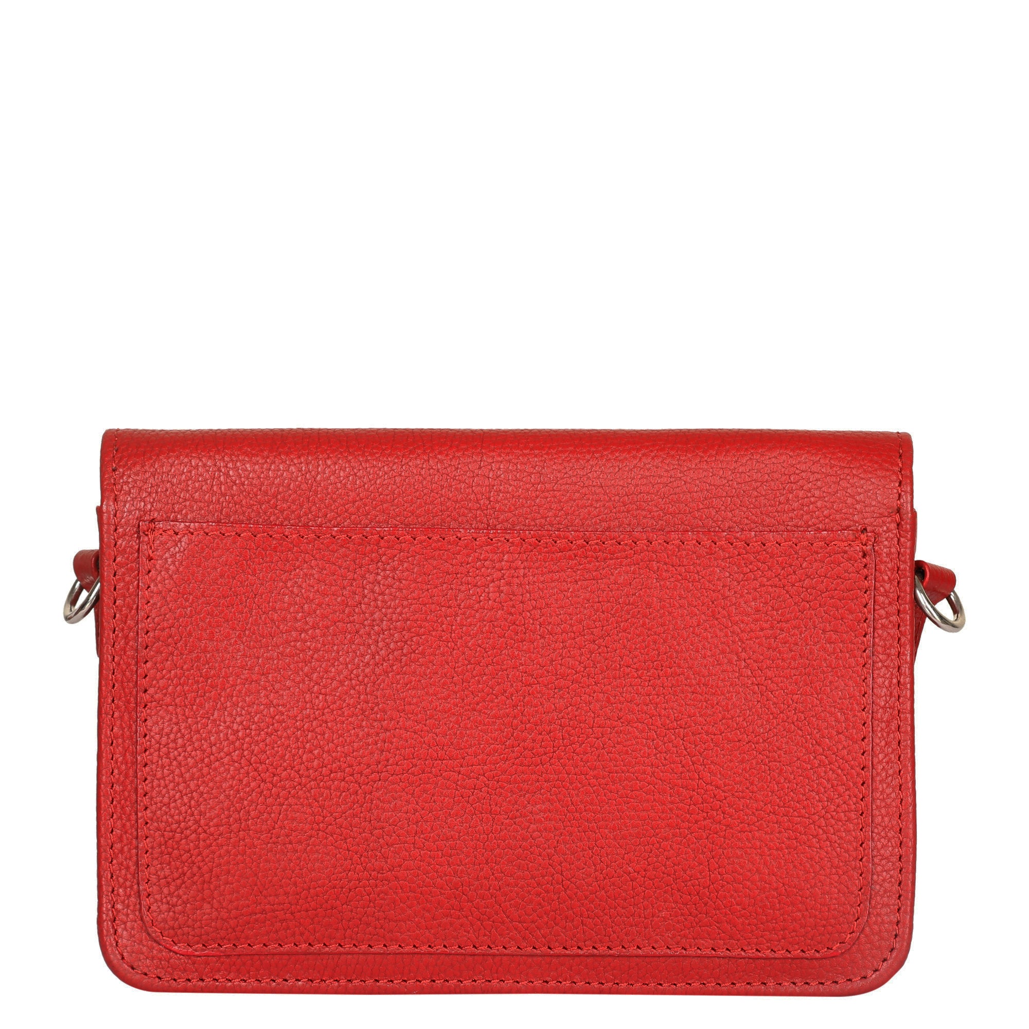 Genuine Leather Red Crossbody Shoulder Bag for Men & Women – Sling Messenger Bag for Work, Business, Travel & Daily Use