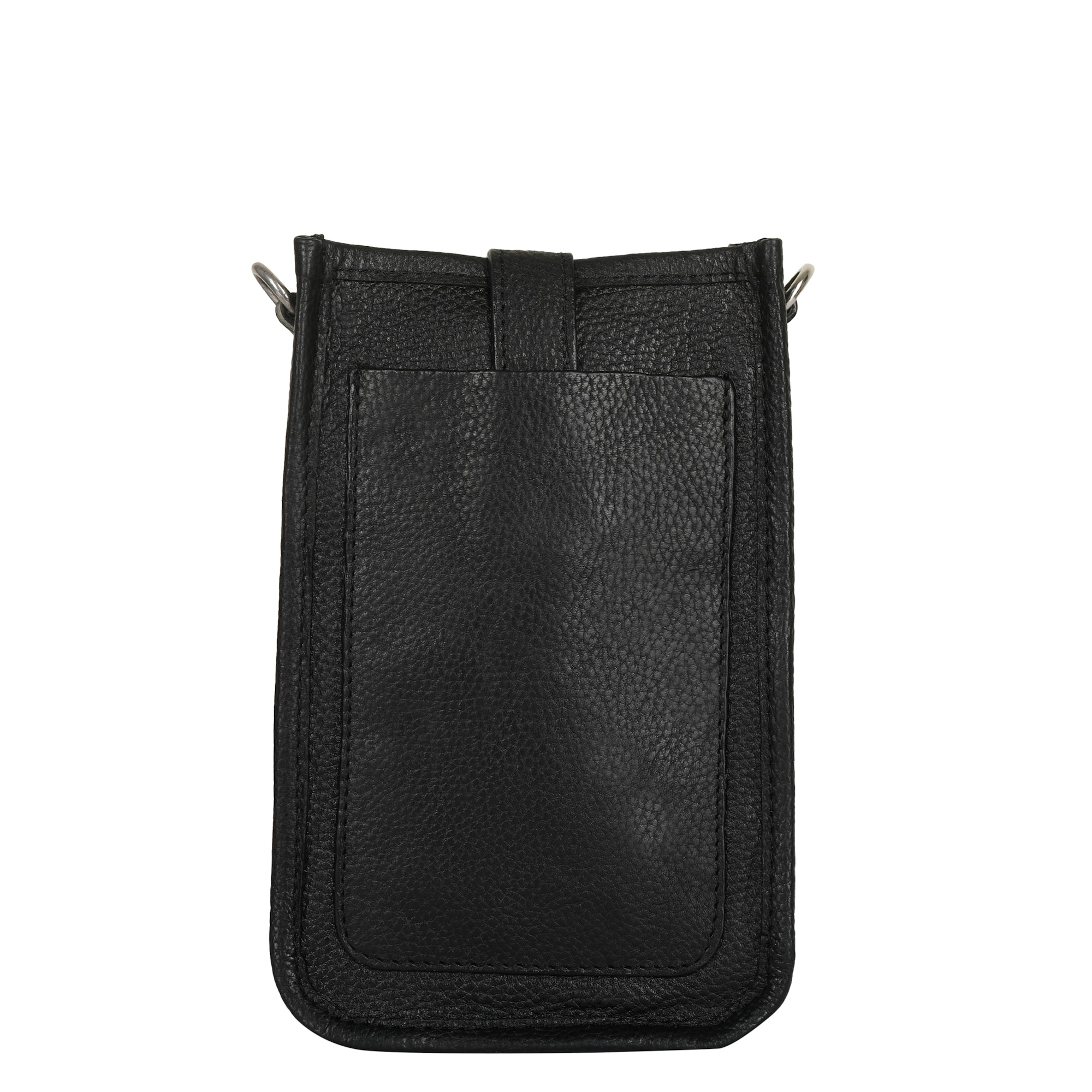 Black -Leather Crossbody Phone Sling Wallet Bag – Shoulder Messenger Bag for Daily Use, Work & Travel for Men and Women