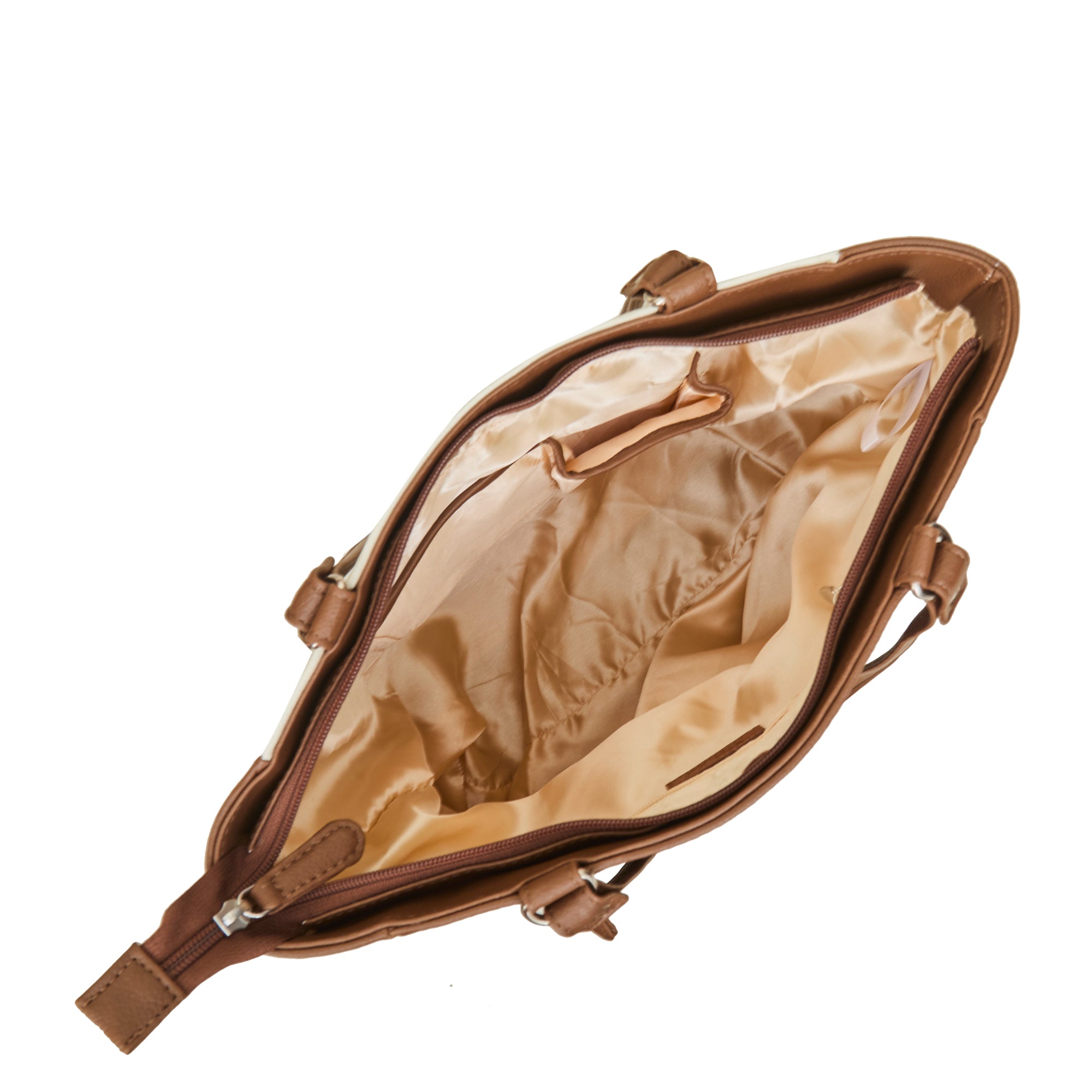 Genuine Leather Ladies' Shoulder Tote Bag– Printed Top Handle Handbag for Women – Work, Travel & Daily Use