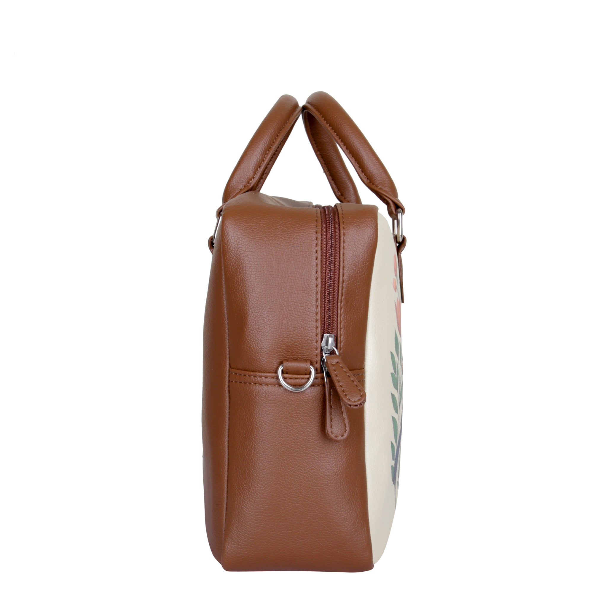 Women's Leather Crossbody Bag with Top Handle – Versatile Printed Shoulder, Tote & Business Handbag – Work, Travel & Daily Use