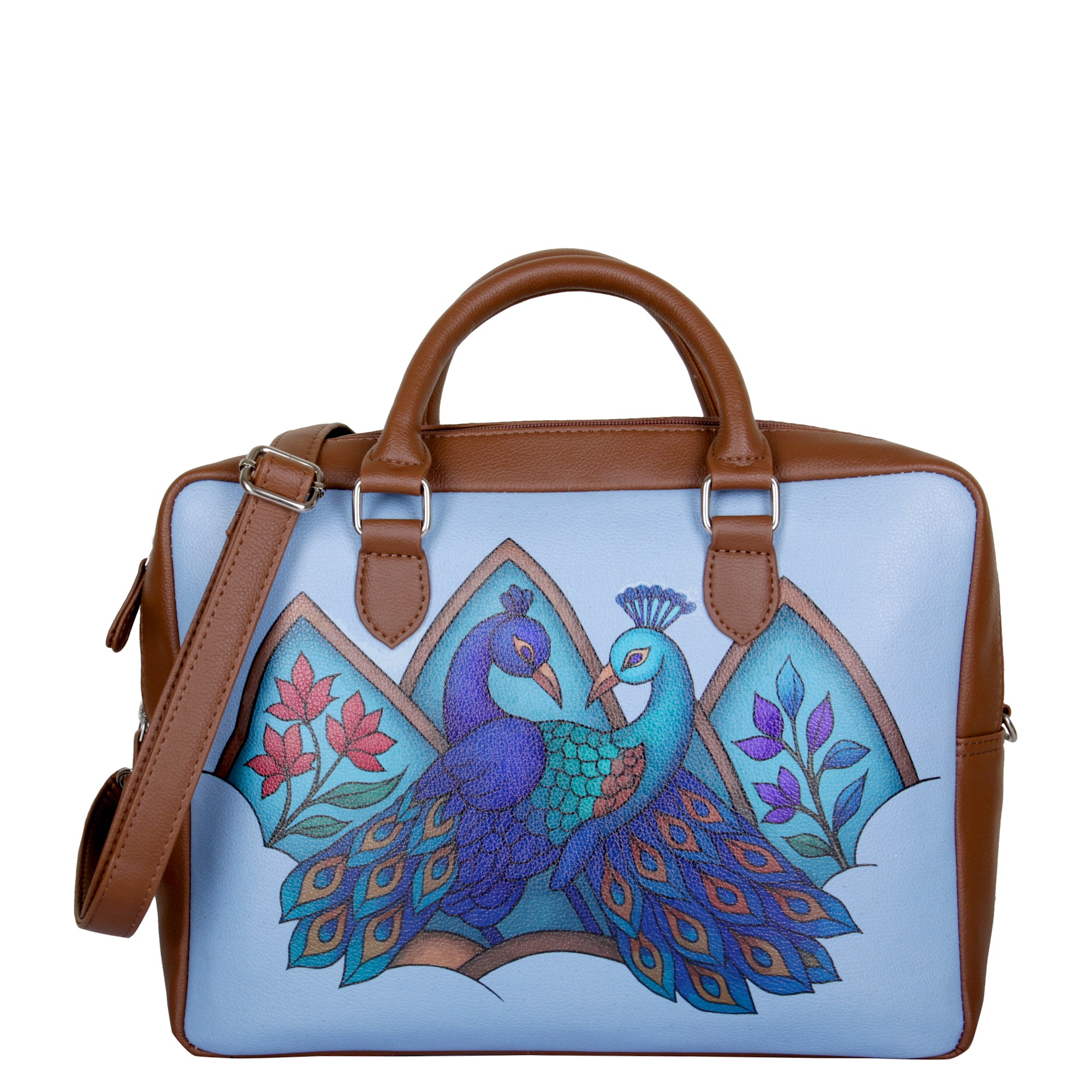 Women's Leather Crossbody Bag with Top Handle – Versatile Printed Shoulder, Tote & Business Handbag – Work, Travel & Daily Use