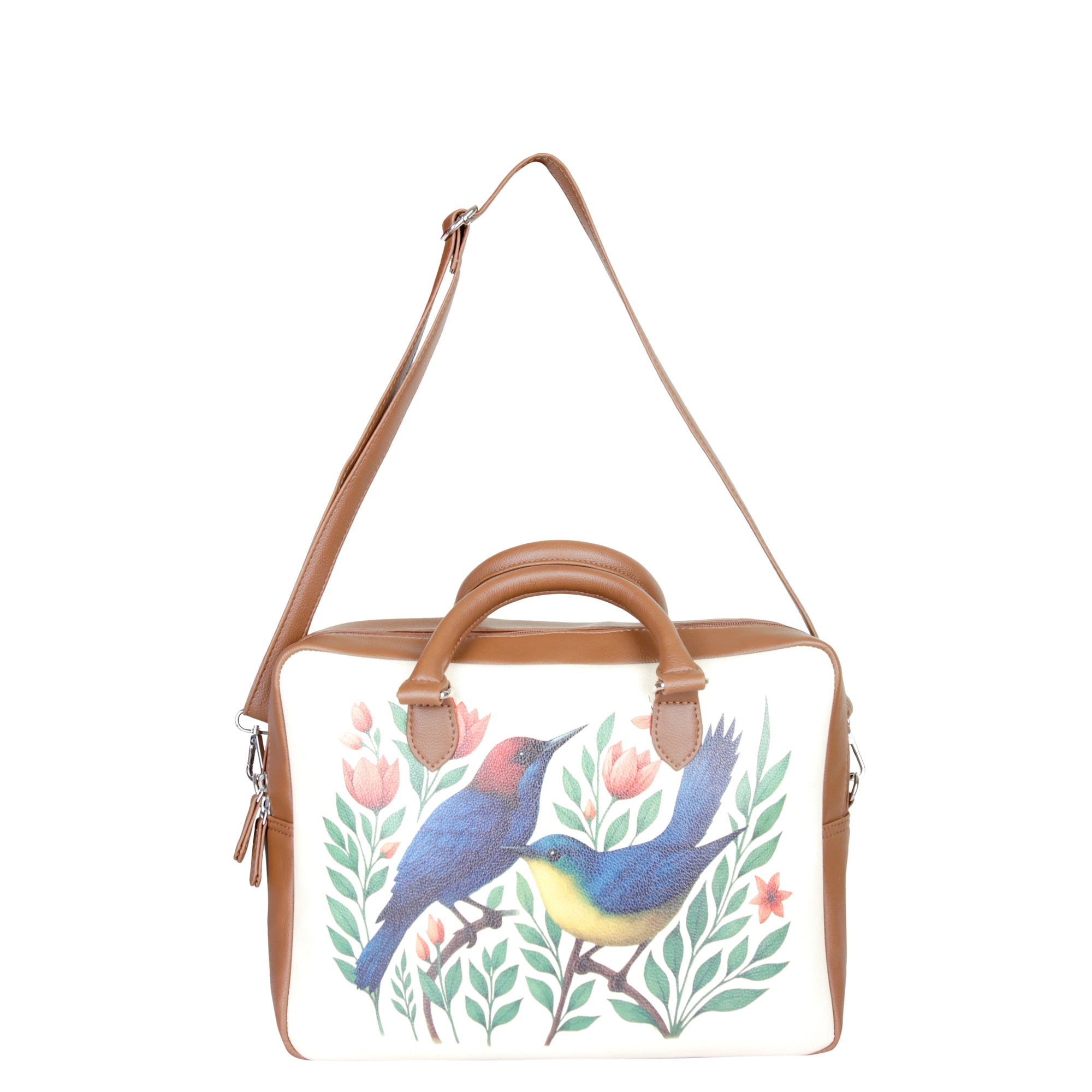 Women's Leather Crossbody Bag with Top Handle – Versatile Printed Shoulder, Tote & Business Handbag – Work, Travel & Daily Use