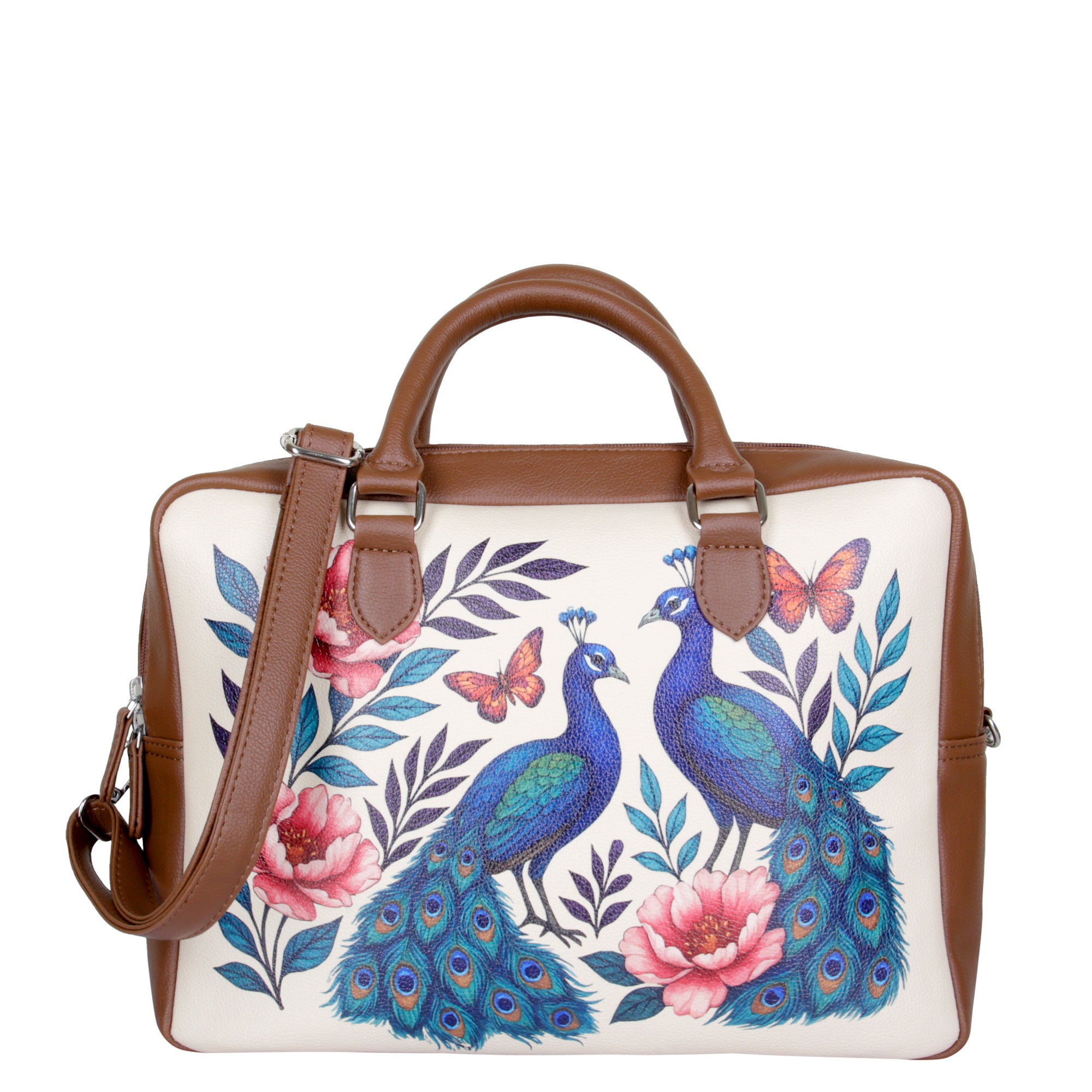 Women's Leather Crossbody Bag with Top Handle – Versatile Printed Shoulder, Tote & Business Handbag – Work, Travel & Daily Use