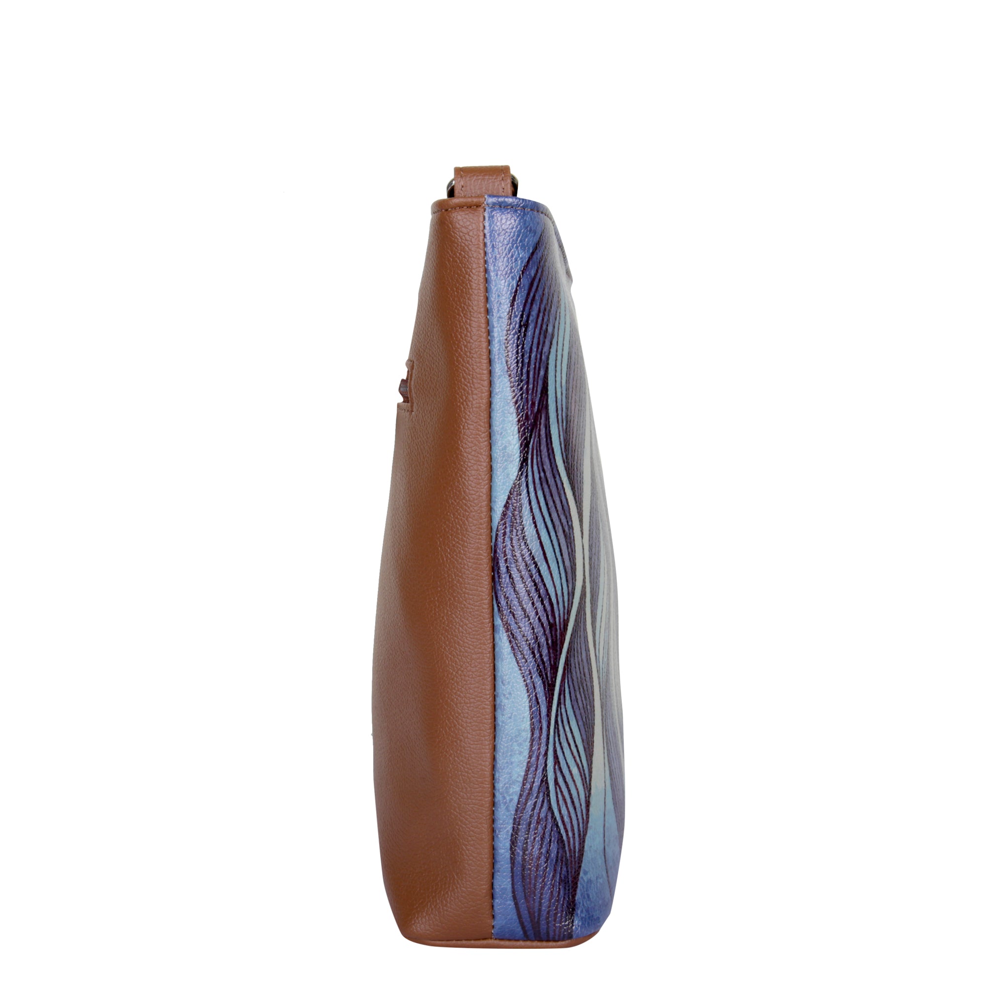 Printed Leather Crossbody Bag – Adjustable Sling & Over the Shoulder Bag for Women – Stylish Handbag & Travel Purse