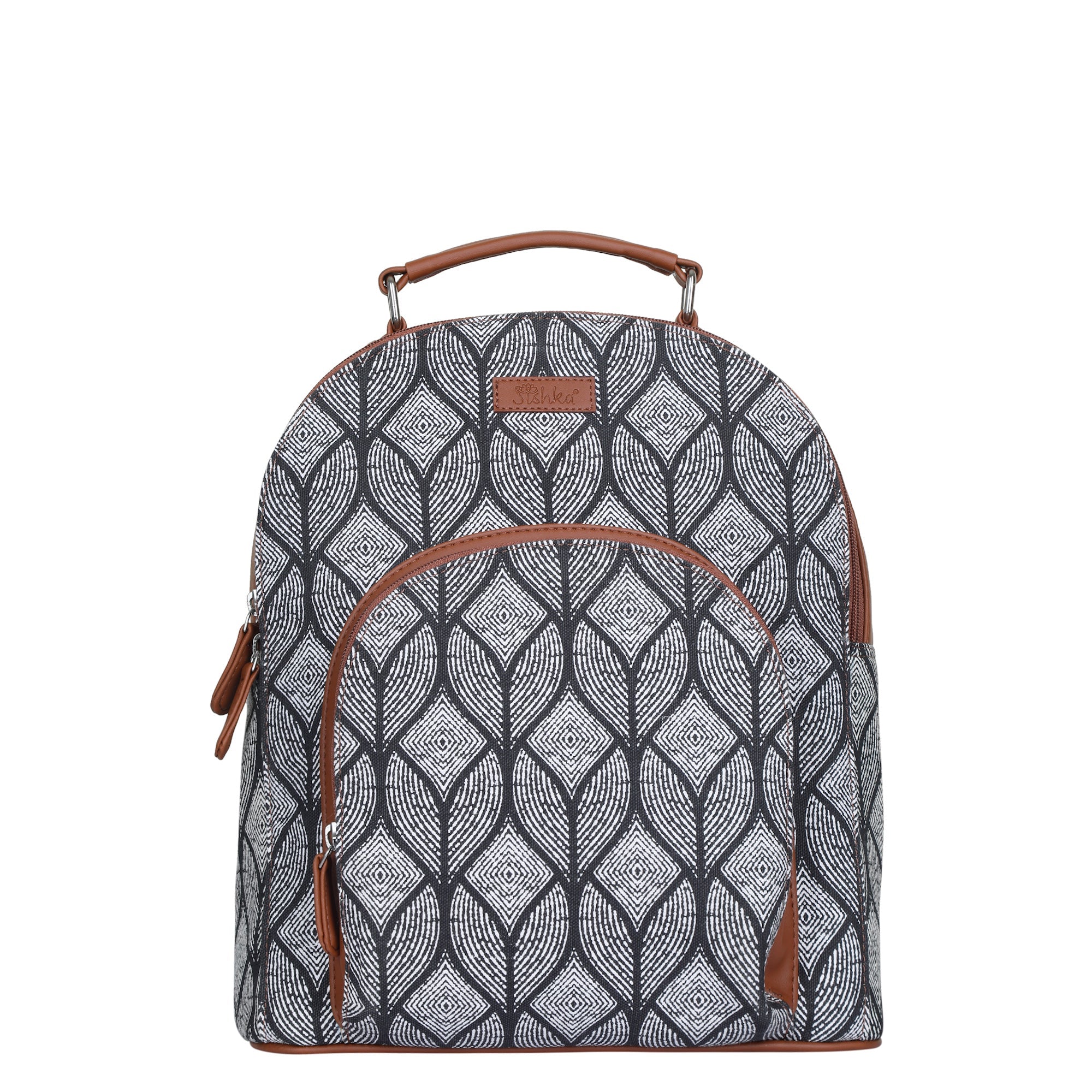 Monochrome Canvas Travel Backpack for Women