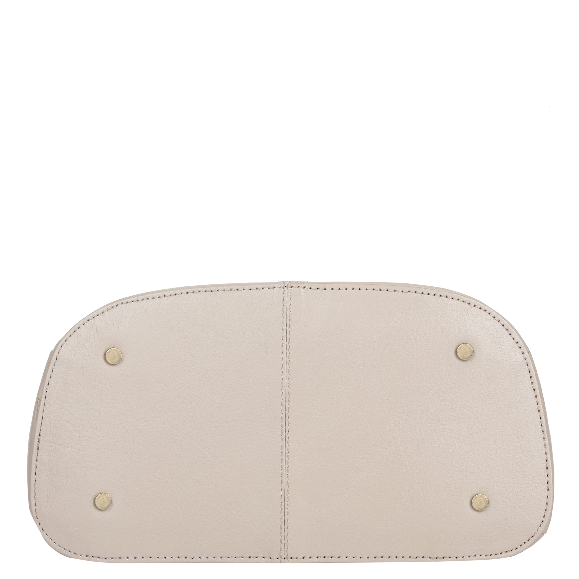 Leather Taupe/Off White Backpack Purse for Women - Daypack For Travel, Daily Use and Work