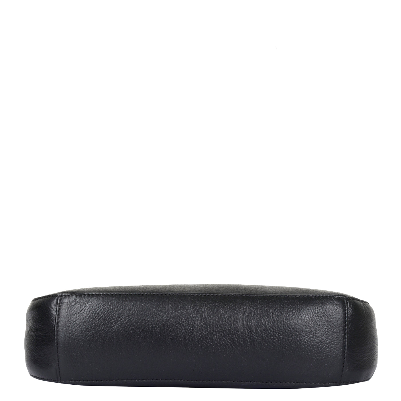Black Genuine Leather Half-Moon Shoulder Bag – Women’s Tote Purse