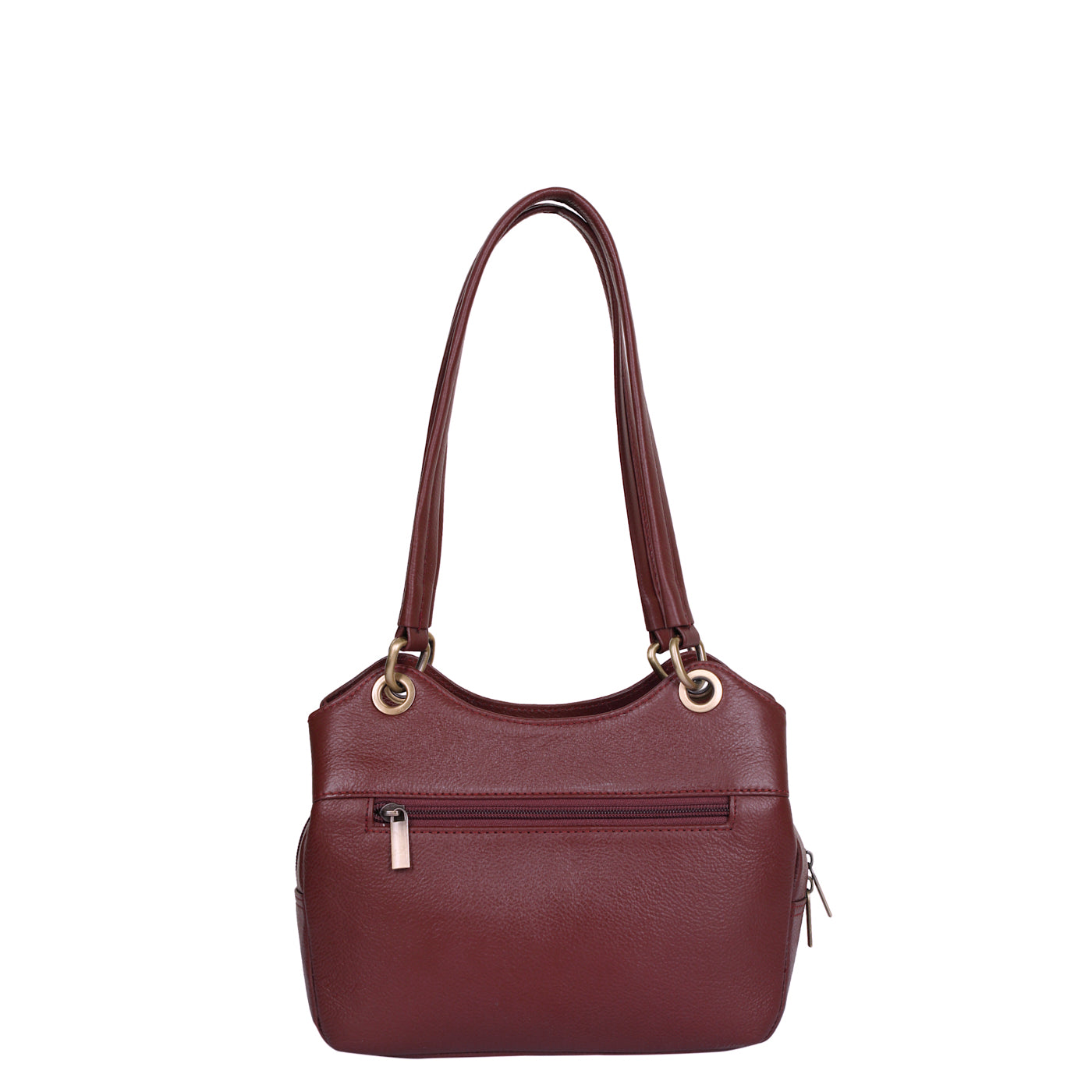 Cherry Red Genuine Leather Satchel Bag – Women’s Designer Tote Handbag