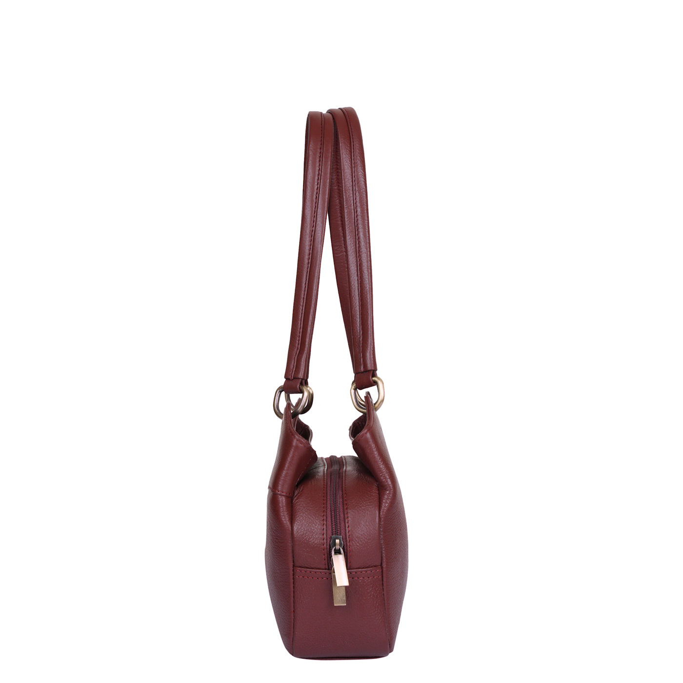 Cherry Red Genuine Leather Satchel Bag – Women’s Designer Tote Handbag