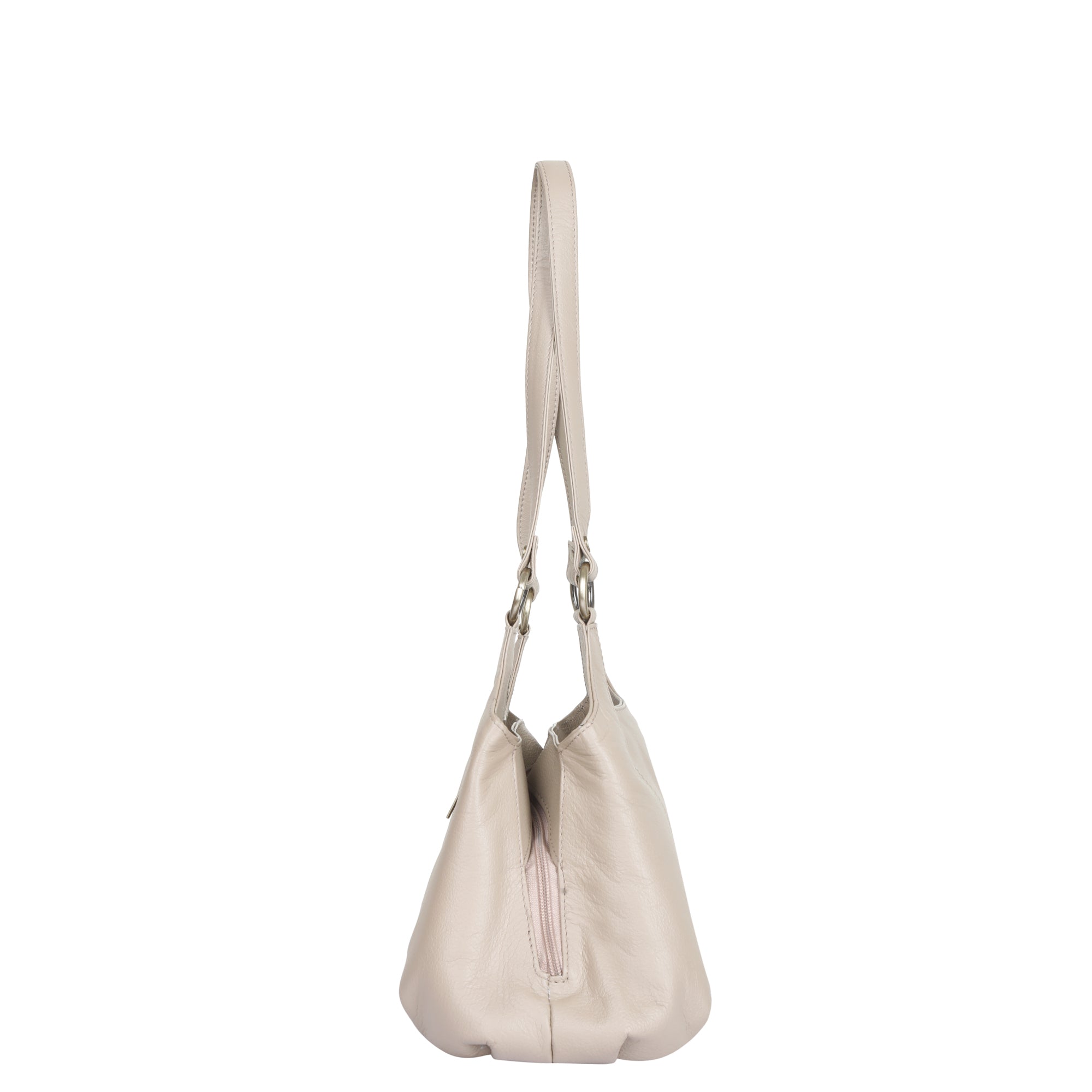 Ladies Genuine Leather Shoulder Bag – Taupe Colour Tote Purse, Handbag for Work, Travel & Daily Use