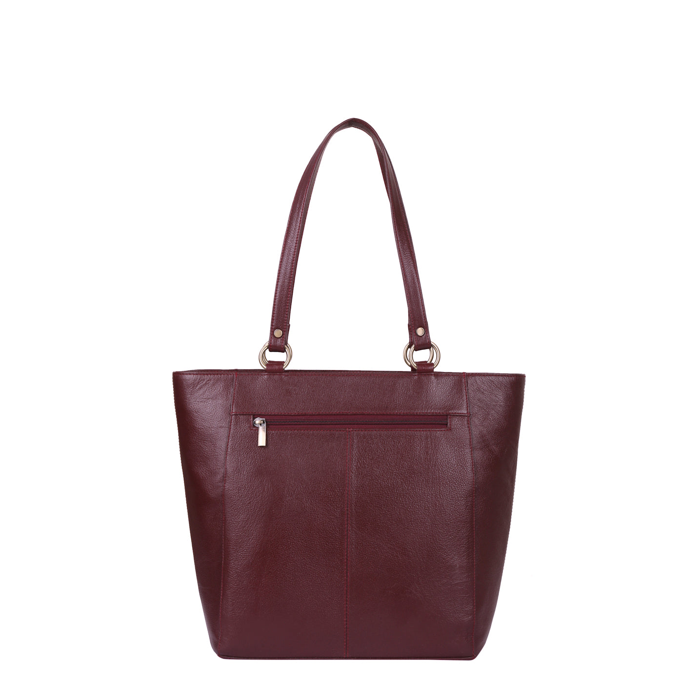 Sishka Cherry Red Tote Bag for Women – Classic Genuine Leather Shoulder Handbag, Stylish Top Handle Satchel, Spacious Ladies Purse, Ideal for Everyday Use (H 12" x W 15.25" x D 4.75").