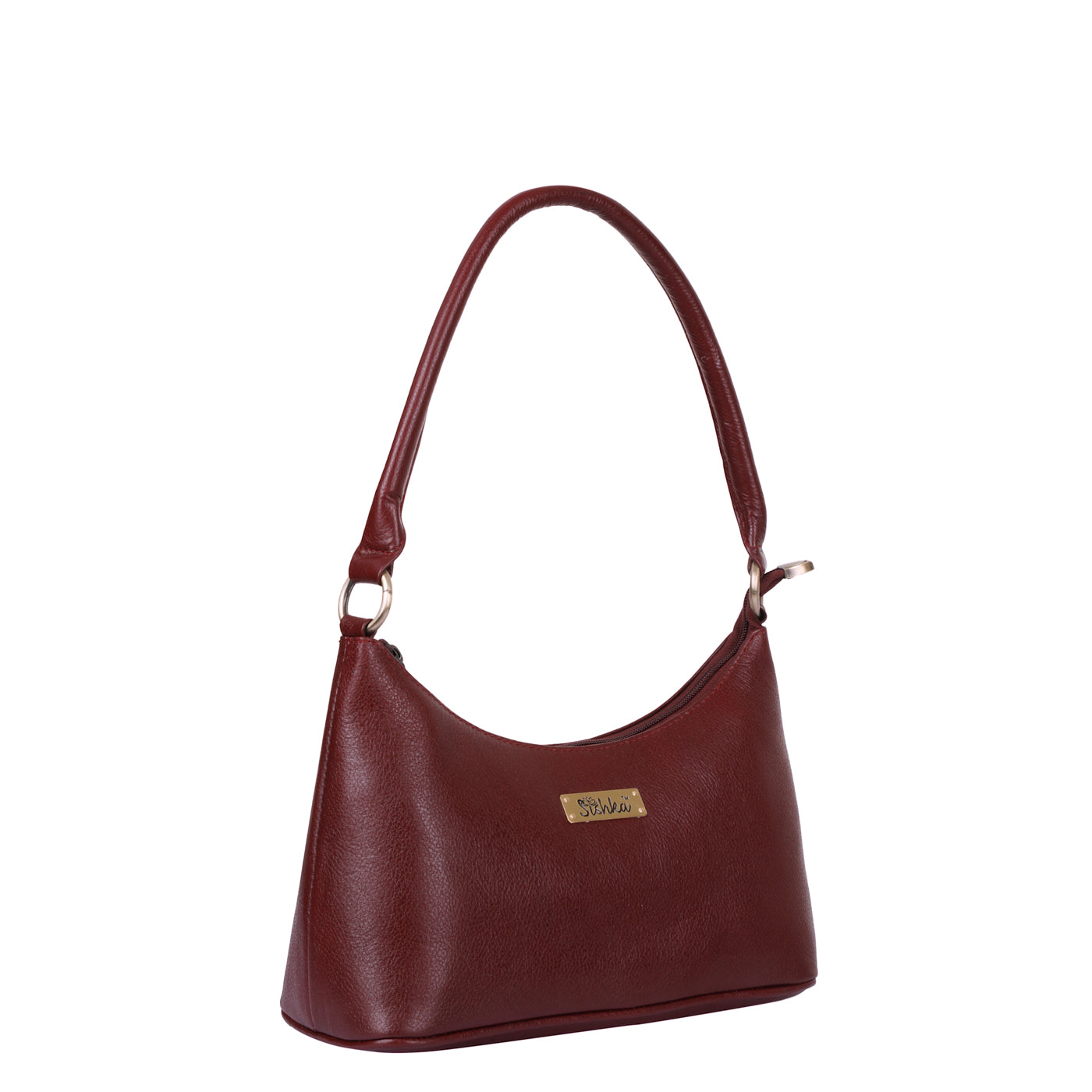 Sishka  Genuine Leather Hobo bag – Fashionable Tote Shoulder Bag, Soft Leather Satchel, Versatile Crossbody Handbag for Women- Cherry Red (H 7.25" x W 10.5" x D 4.25")