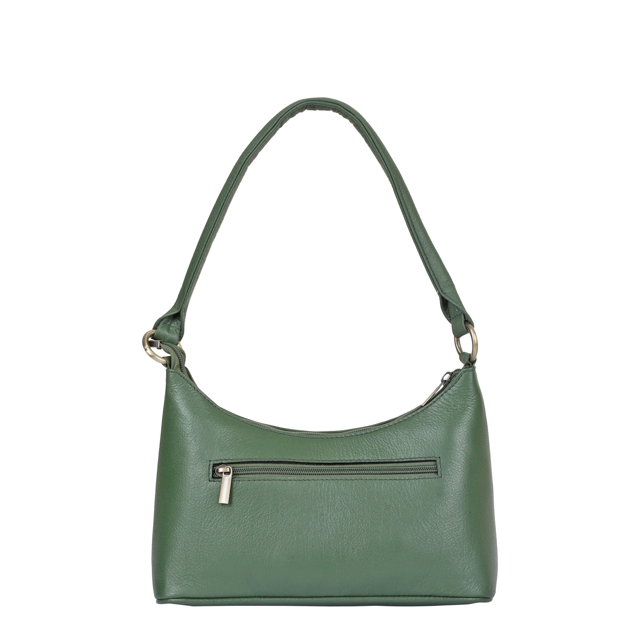 Olive Genuine Leather Shoulder Handbag – Women’s Hobo Tote Purse