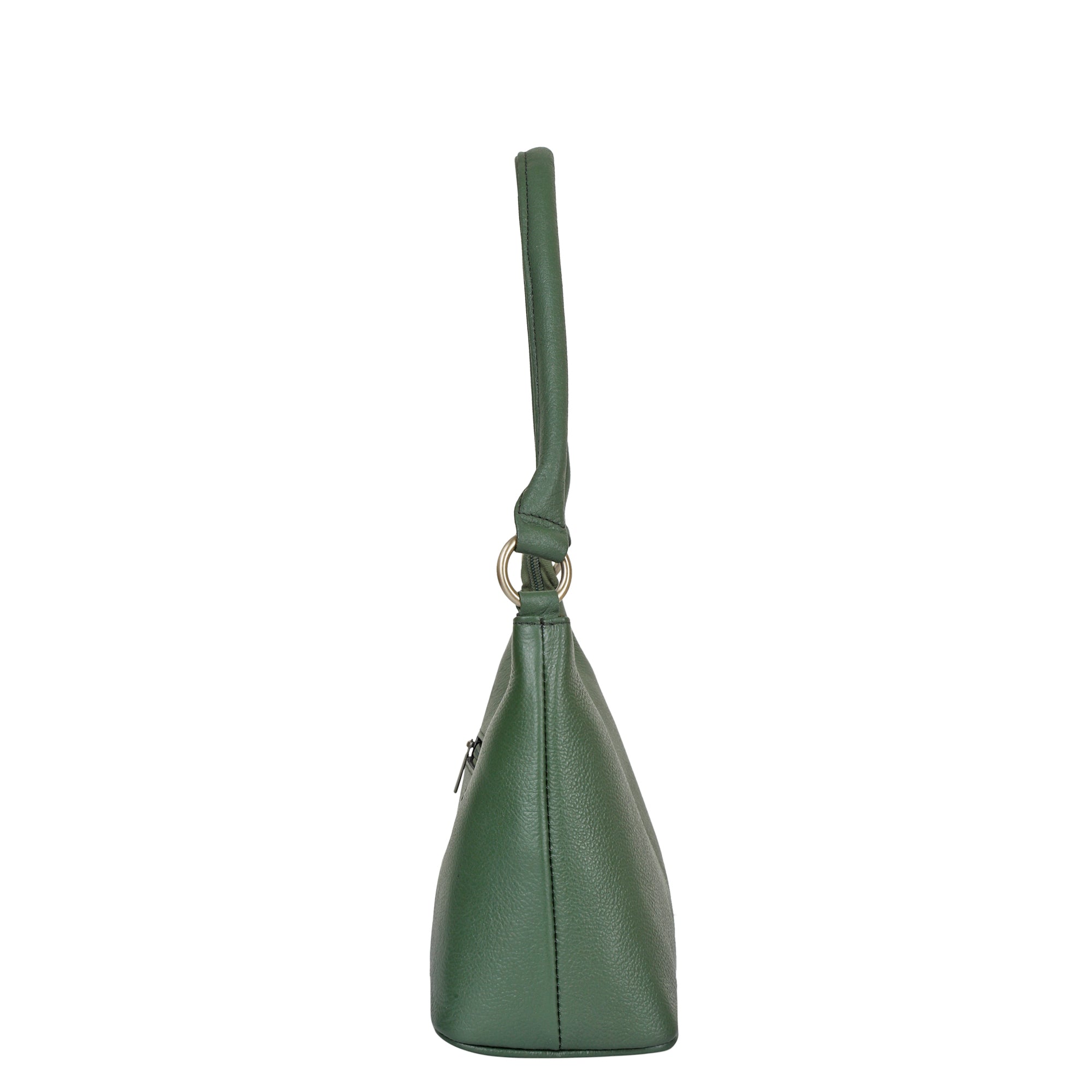 Olive Genuine Leather Shoulder Handbag – Women’s Hobo Tote Purse