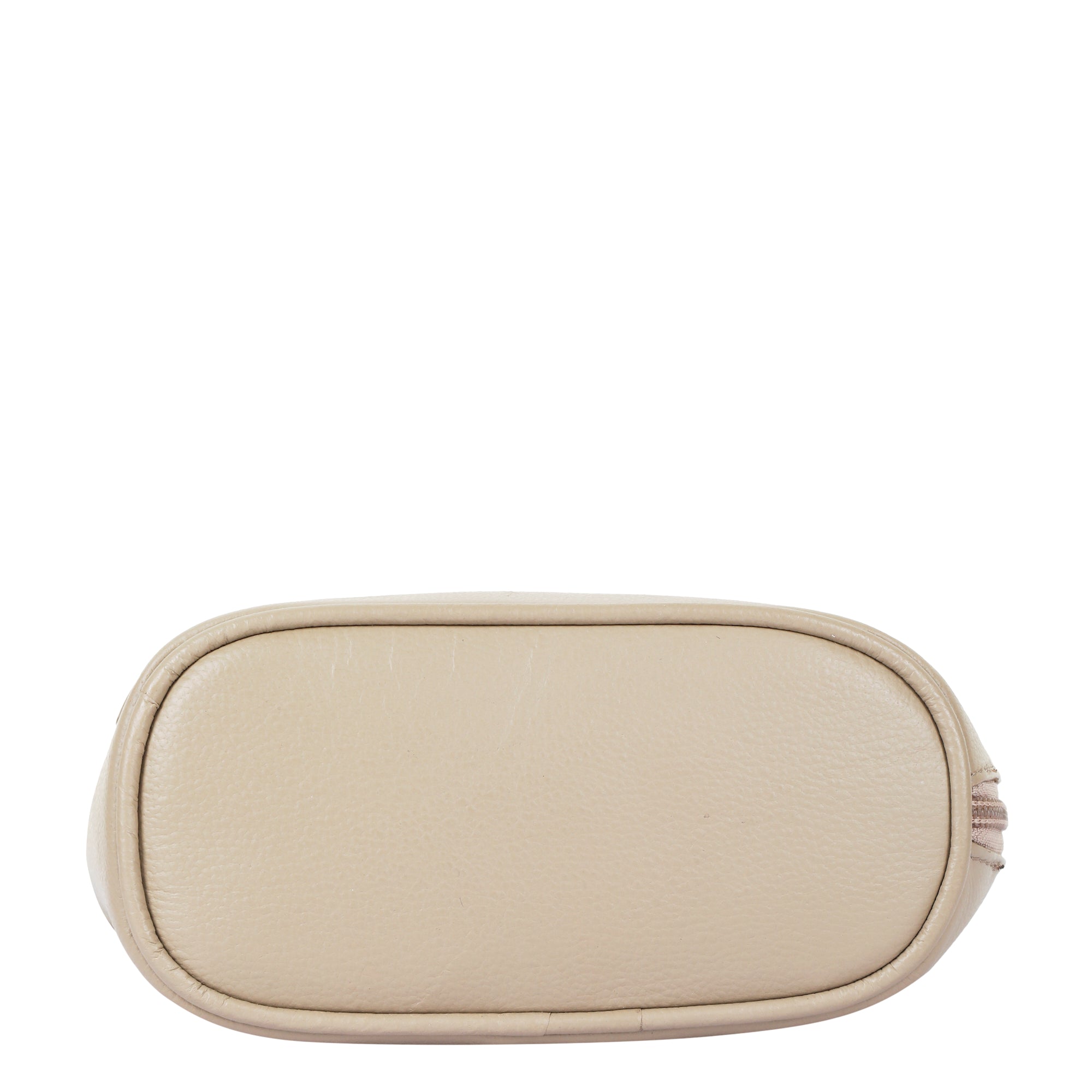 Taupe Genuine Leather Crossbody Sling Bag – Women’s Shoulder Purse