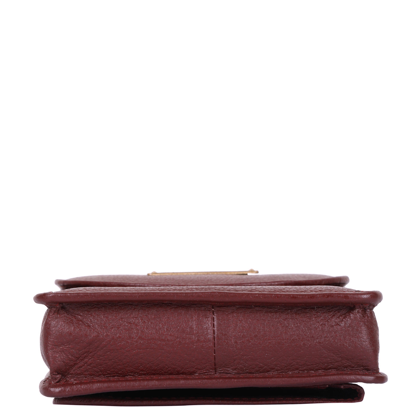 Cherry Red Genuine Leather Mobile Crossbody Bag – Women’s Phone Purse