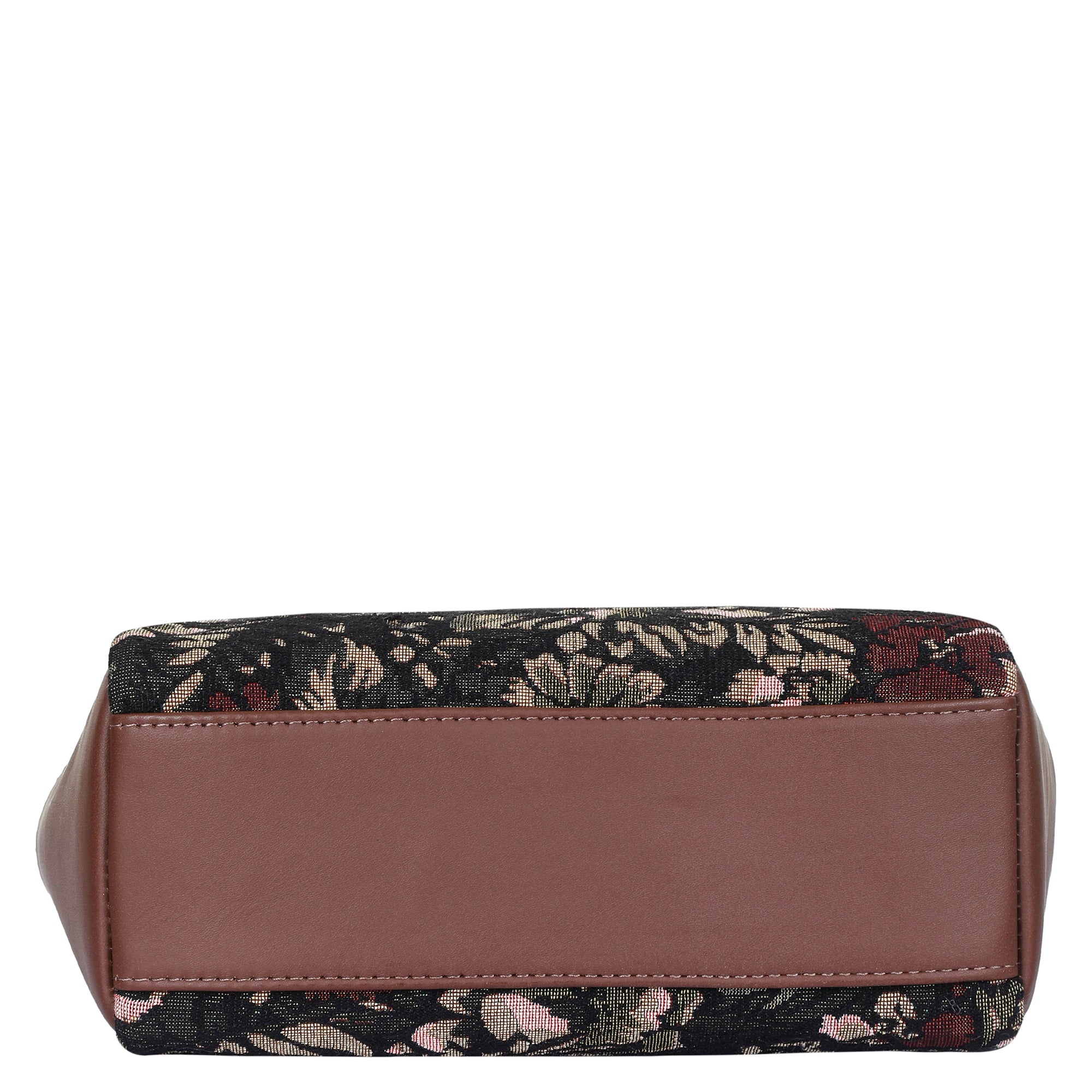 Women's Hobo Bag in Vintage Tapestry Fabric Pattern | Leather-Trim Crossbody Sling & Shoulder Purse