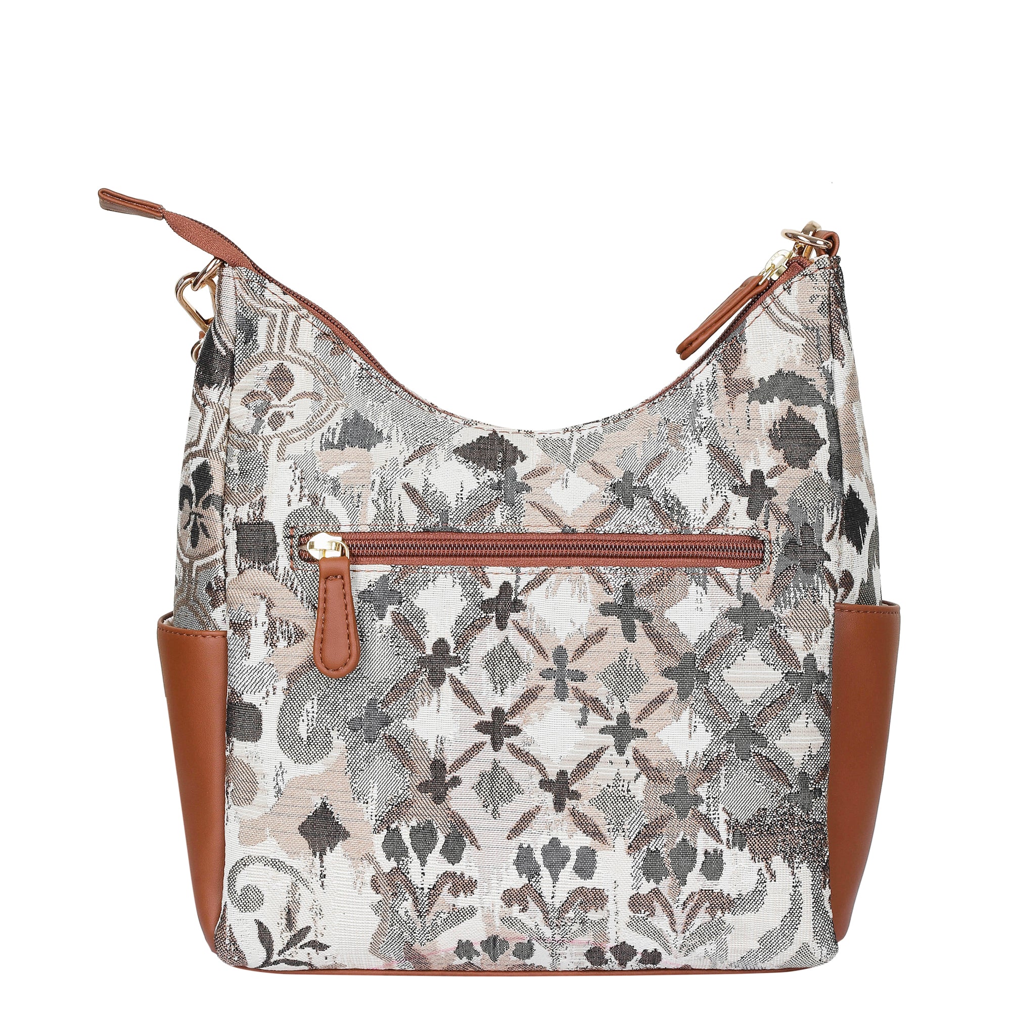 Women’s Abstract Tapestry Hobo Bag – Elegant Vegan Leather Crossbody & Shoulder Handbag for Work & Daily Use