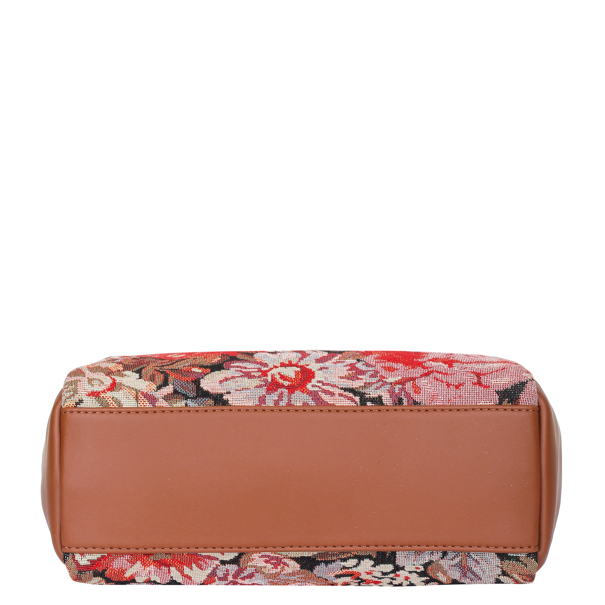 Ladies’ Floral Tapestry Hobo Bag – Stylish Vegan Leather-Trimmed Shoulder & Crossbody Purse for Everyday Essentials
