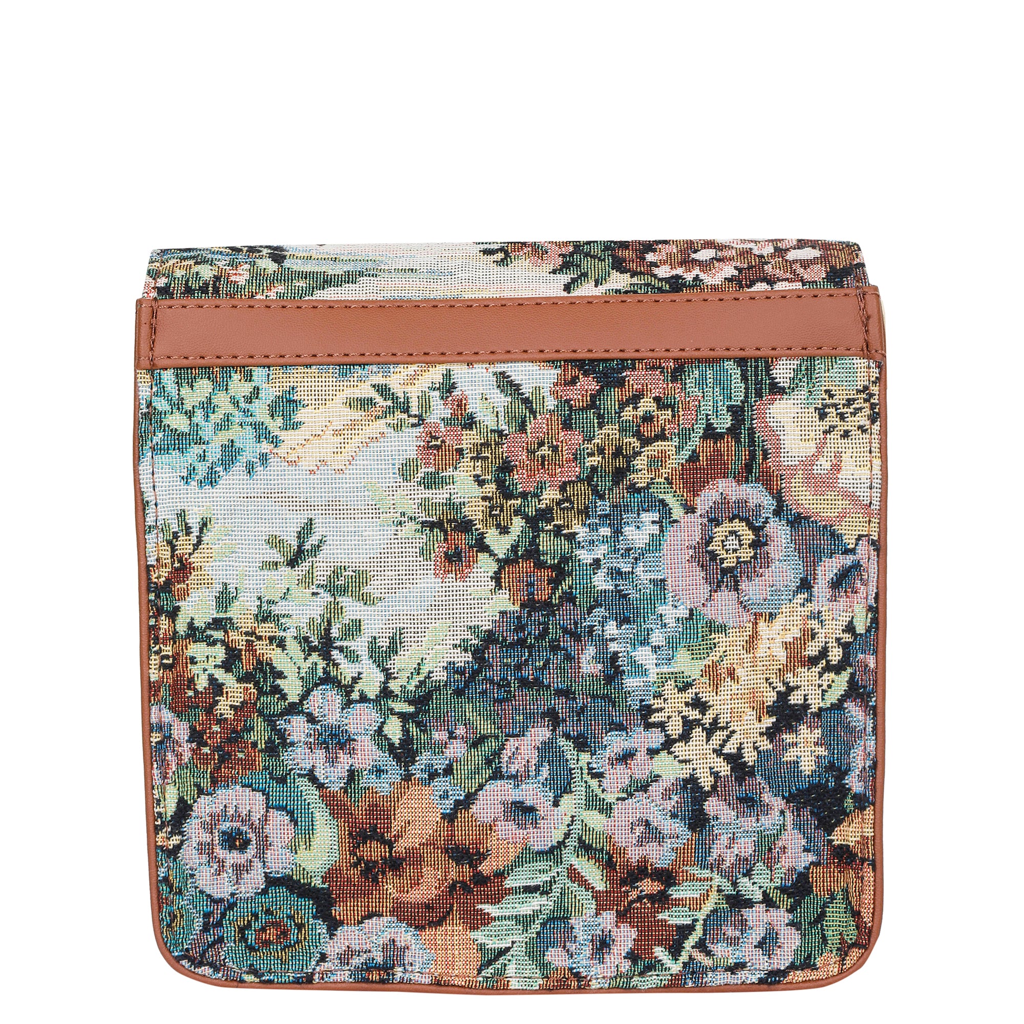 Women’s Botanical Tapestry Crossbody Bag – Vegan Leather Shoulder Sling Messenger Satchel Purse for Travel & Daily Use