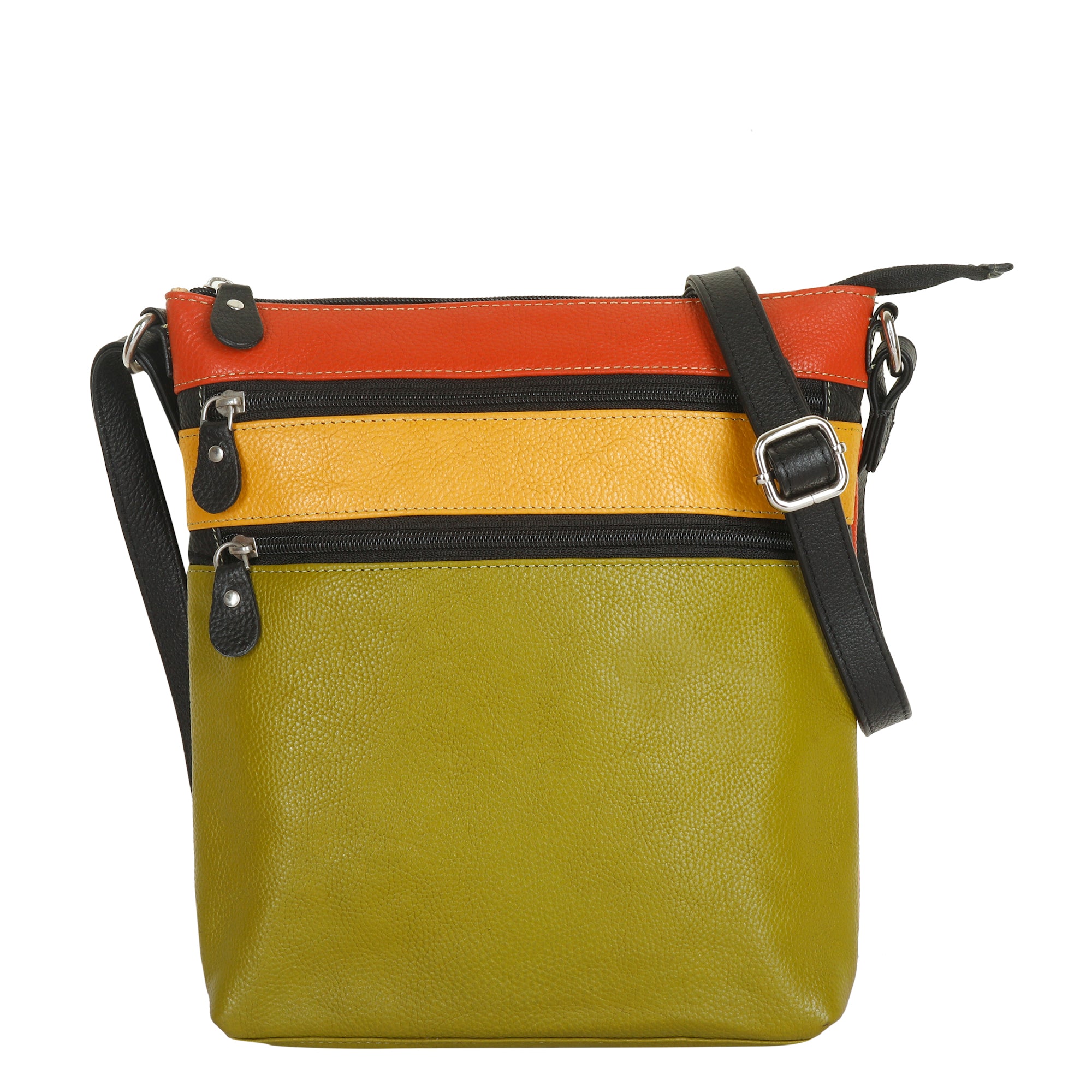 Women’s Leather Crossbody Sling Bag – Adjustable Shoulder bag – Everyday Ladies Travel Purse for Work, Shopping & Daily Use