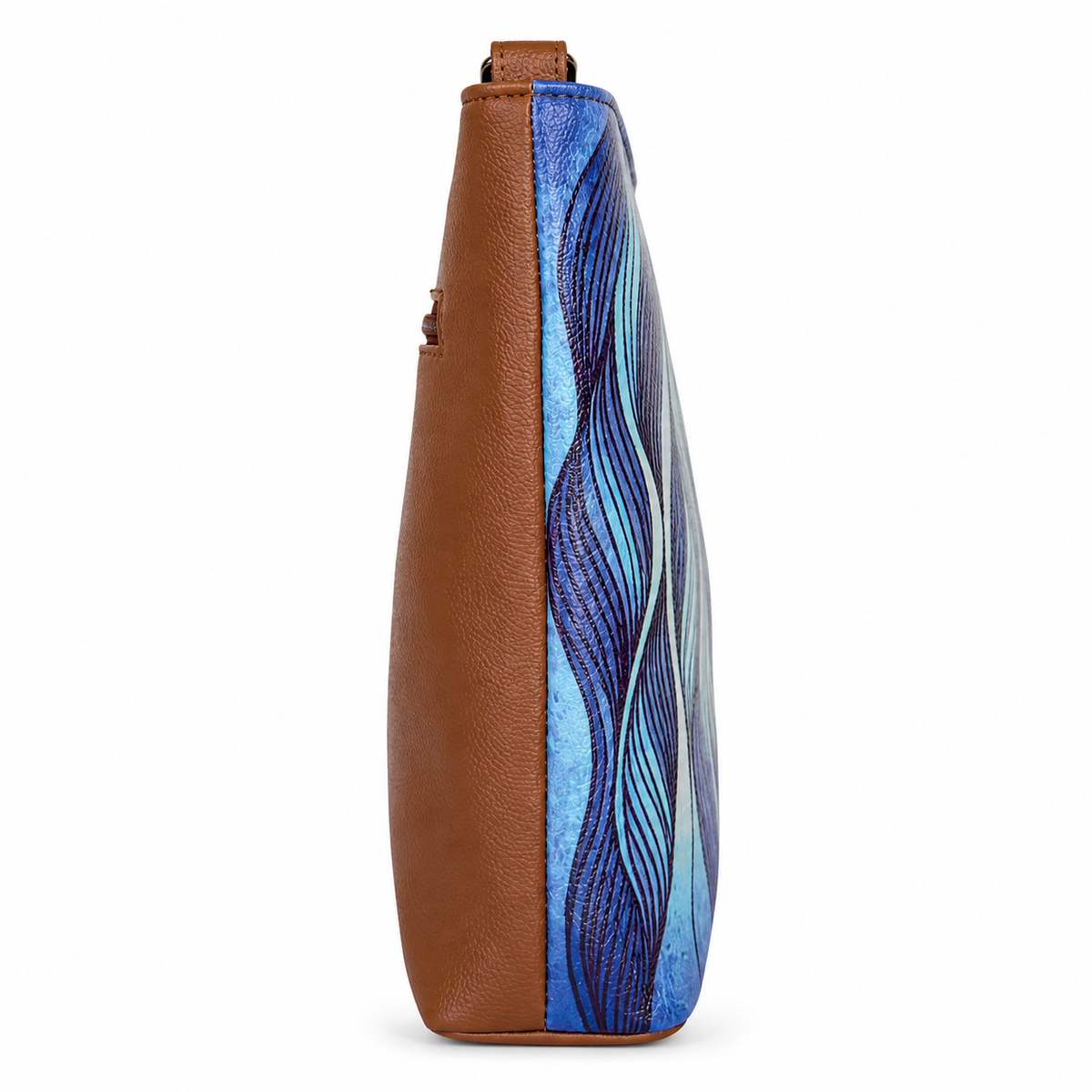 Printed Vegan Leather Crossbody Bag – Adjustable Sling & Over the Shoulder Bag for Women – Stylish Handbag & Travel Purse