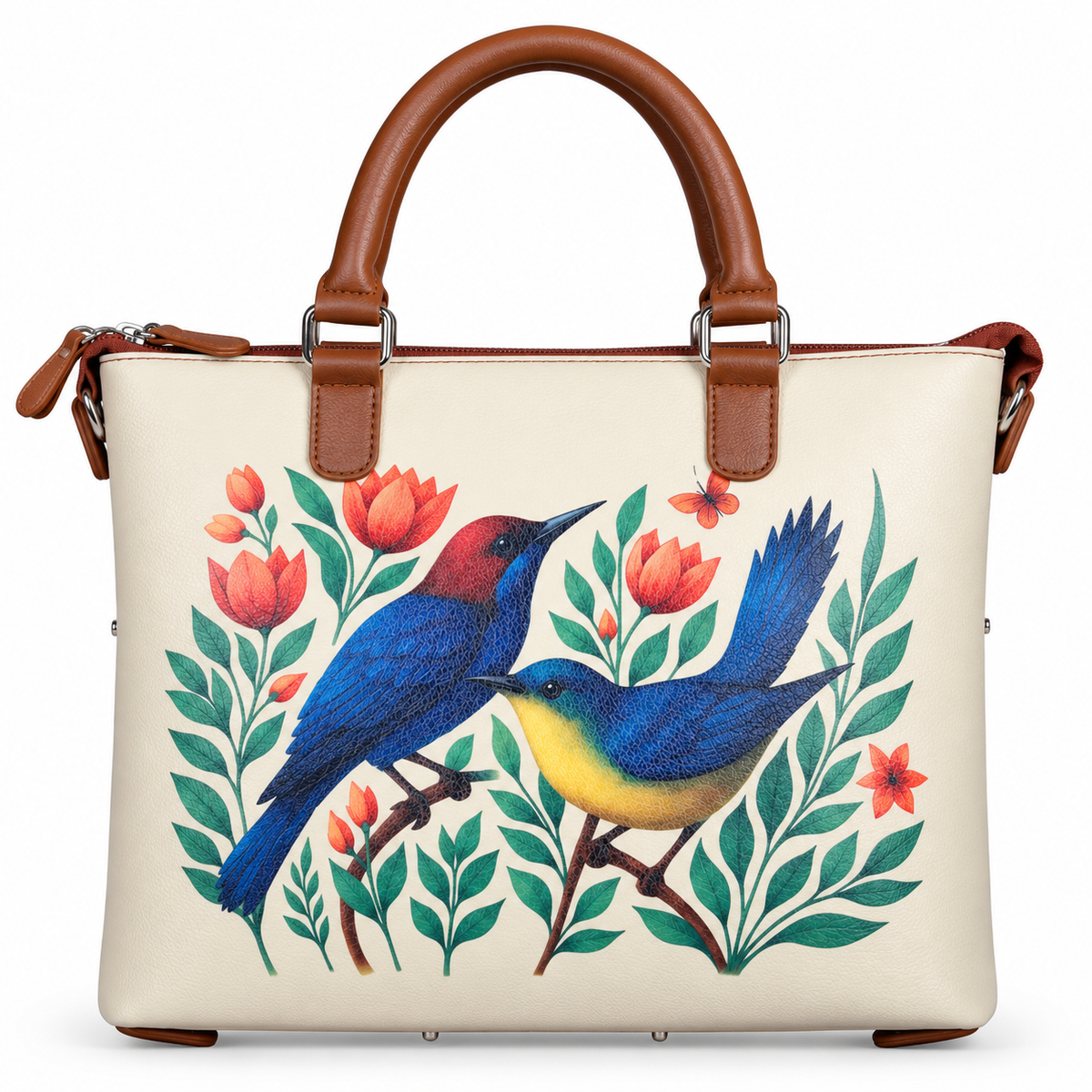 Women’s Vegan Leather 3-in-1 Printed Convertible Shoulder Bag – Stylish Top Handle Crossbody  & Handbag  Purse – Everyday Use