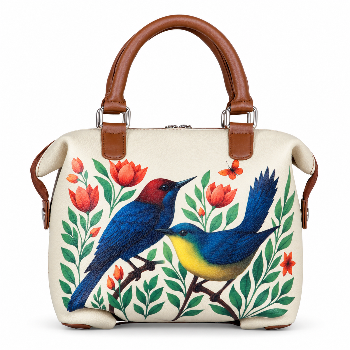 Women’s Vegan Leather 3-in-1 Printed Convertible Shoulder Bag – Stylish Top Handle Crossbody  & Handbag  Purse – Everyday Use