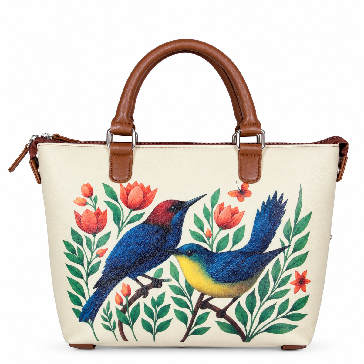 Women’s Vegan Leather 3-in-1 Printed Convertible Shoulder Bag – Stylish Top Handle Crossbody  & Handbag  Purse – Everyday Use
