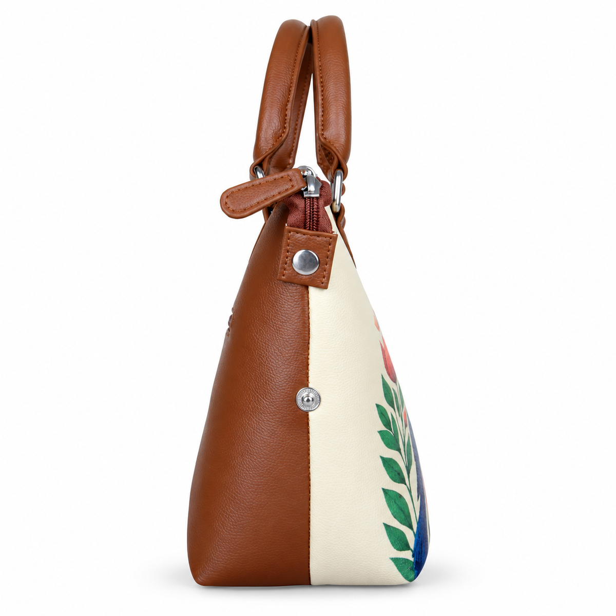 Women’s Vegan Leather 3-in-1 Printed Convertible Shoulder Bag – Stylish Top Handle Crossbody  & Handbag  Purse – Everyday Use