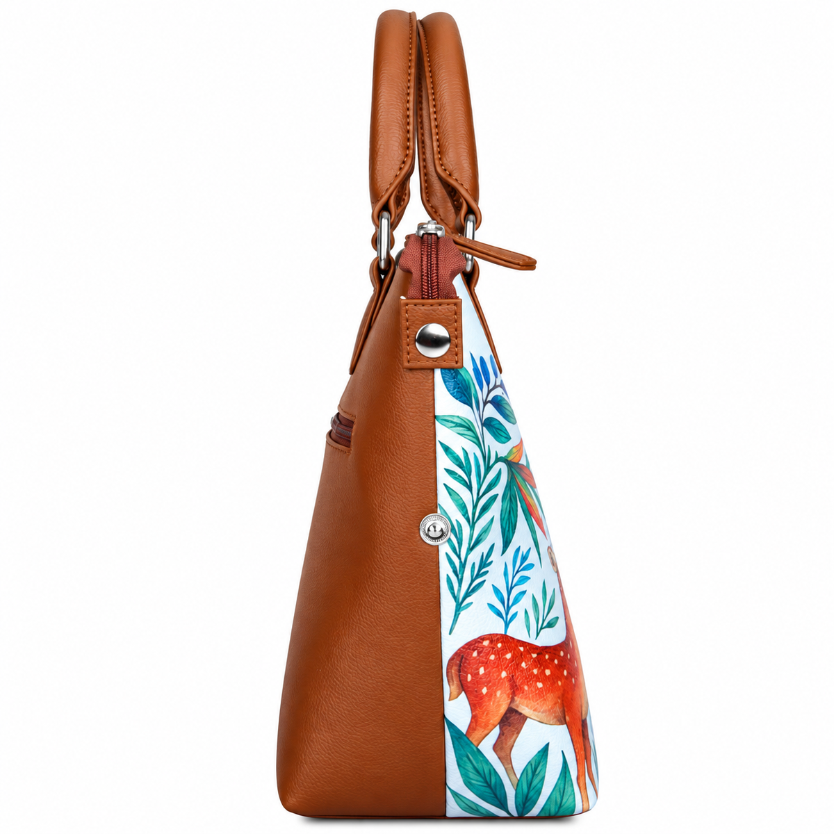 Women’s Vegan Leather 3-in-1 Printed Convertible Shoulder Bag – Stylish Top Handle Crossbody  & Handbag  Purse – Everyday Use