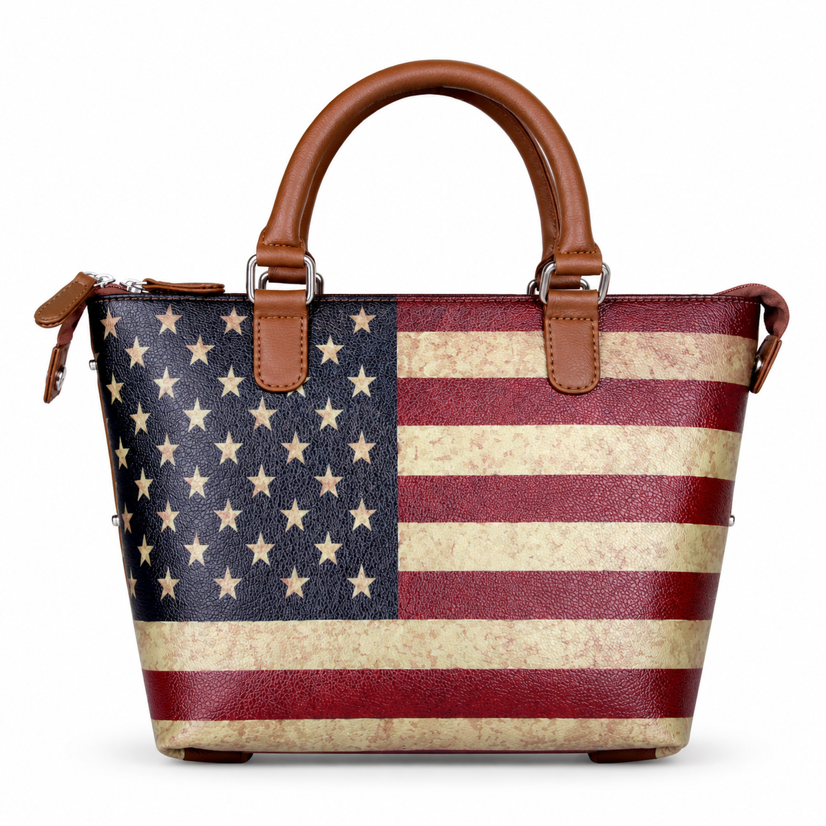 Women’s Vegan Leather 3-in-1 Printed Convertible Shoulder Bag – Stylish Top Handle Crossbody  & Handbag  Purse – Everyday Use
